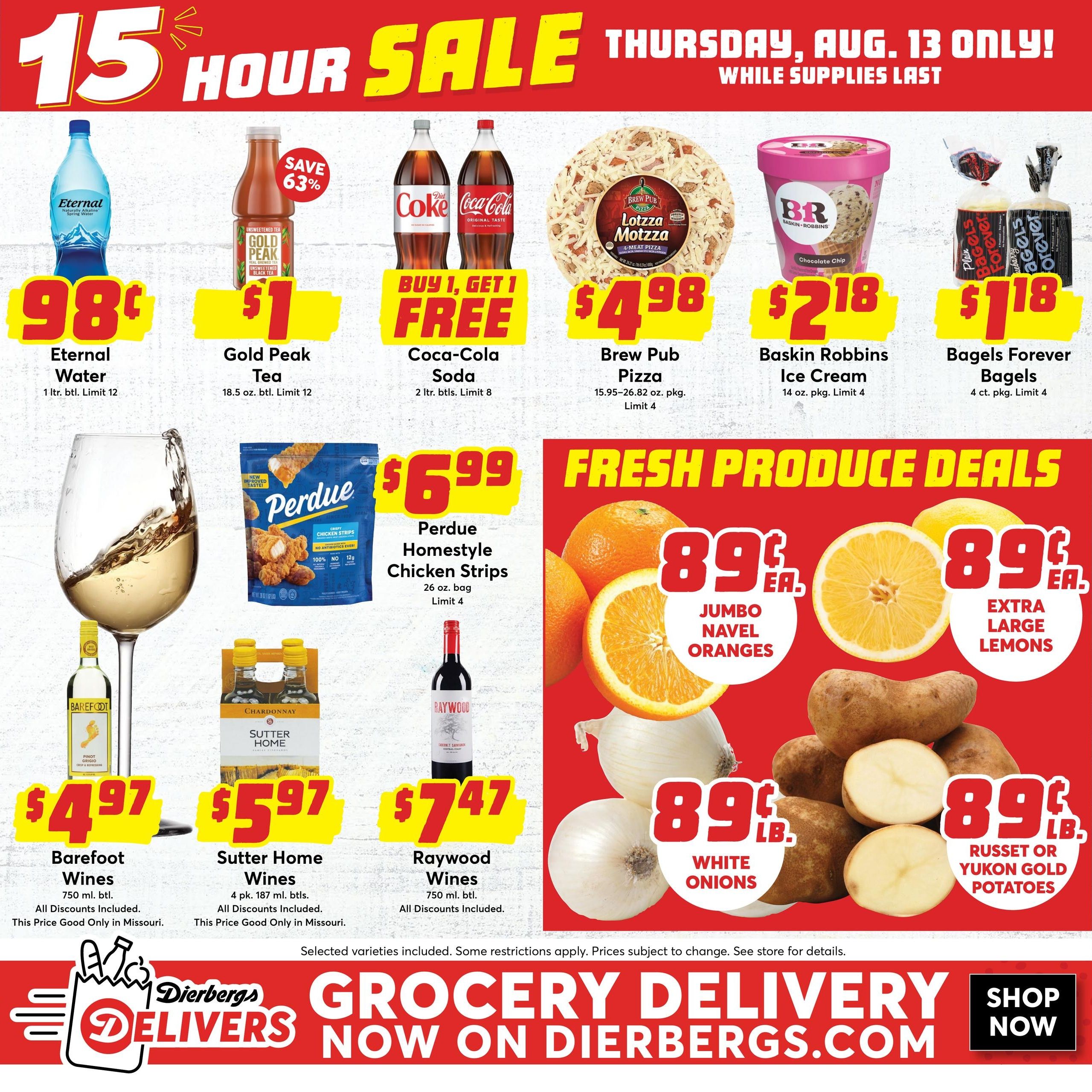 Dierbergs (Florissant–St. Louis Area, MO) Weekly Ad August 11 - 17, 2026