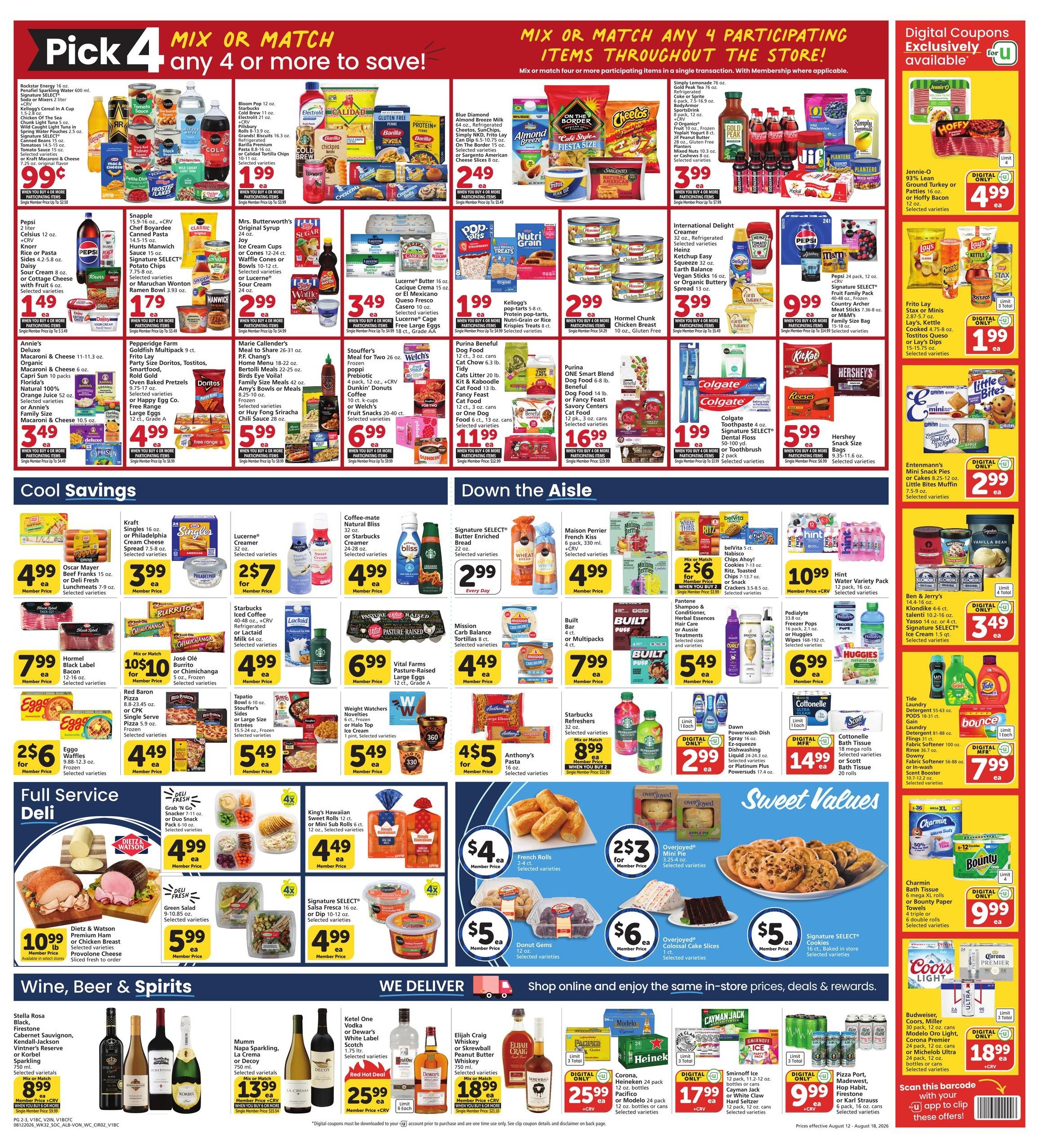 Vons (Anaheim Area, CA) Weekly Ad August 12 - 18, 2026