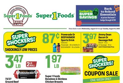 Super 1 Foods & Discount Pharmacy (Mamou–Eunice Area, LA) Weekly Ad August 12 - 18, 2026