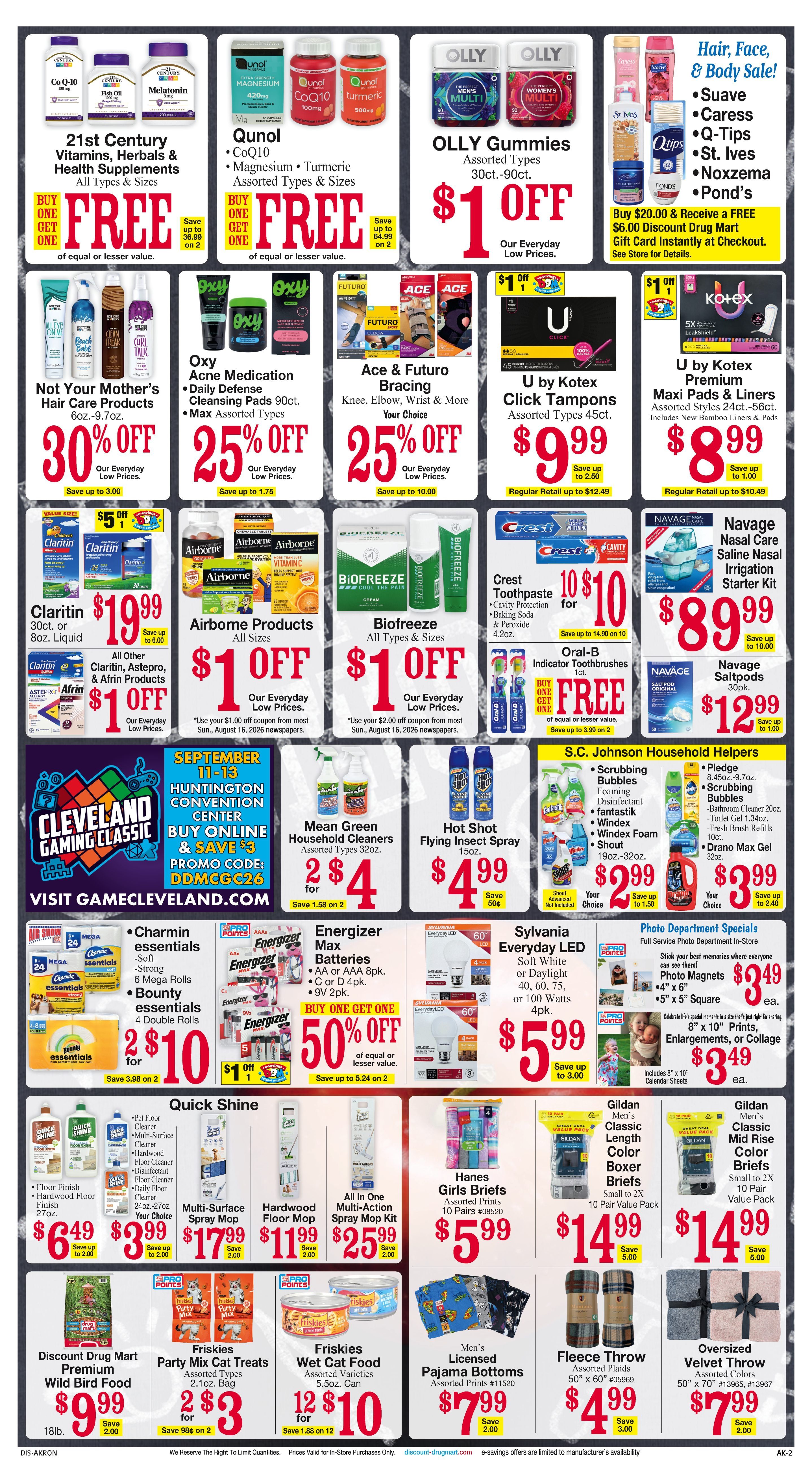 Discount Drug Mart (Ohio) Weekly Ad August 19 - 25, 2026