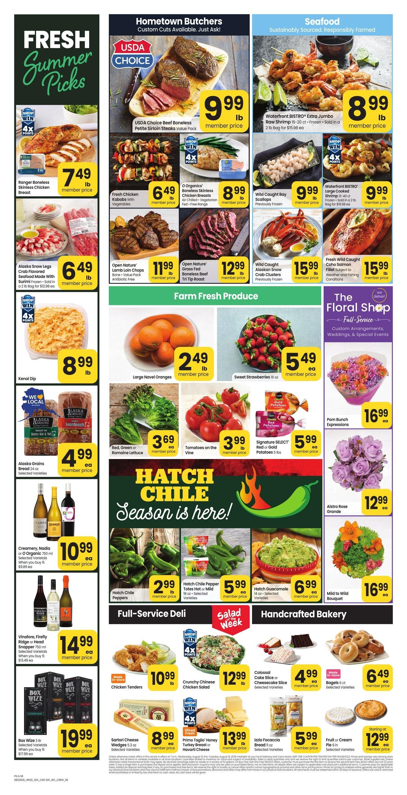 Safeway (Auke Bay Area, AK) Weekly Ad August 12 - 18, 2026
