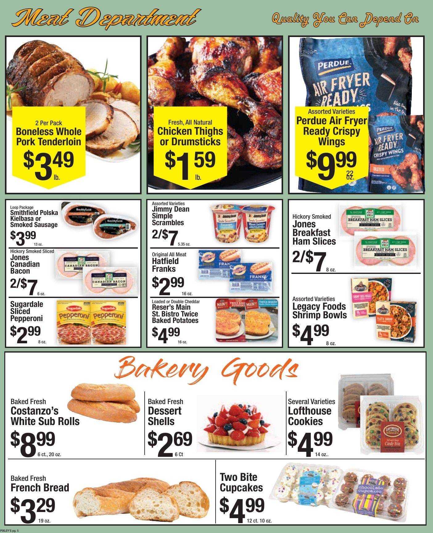 Pixley's Shurfine Food Mart Weekly Ad August 9 - 15, 2026