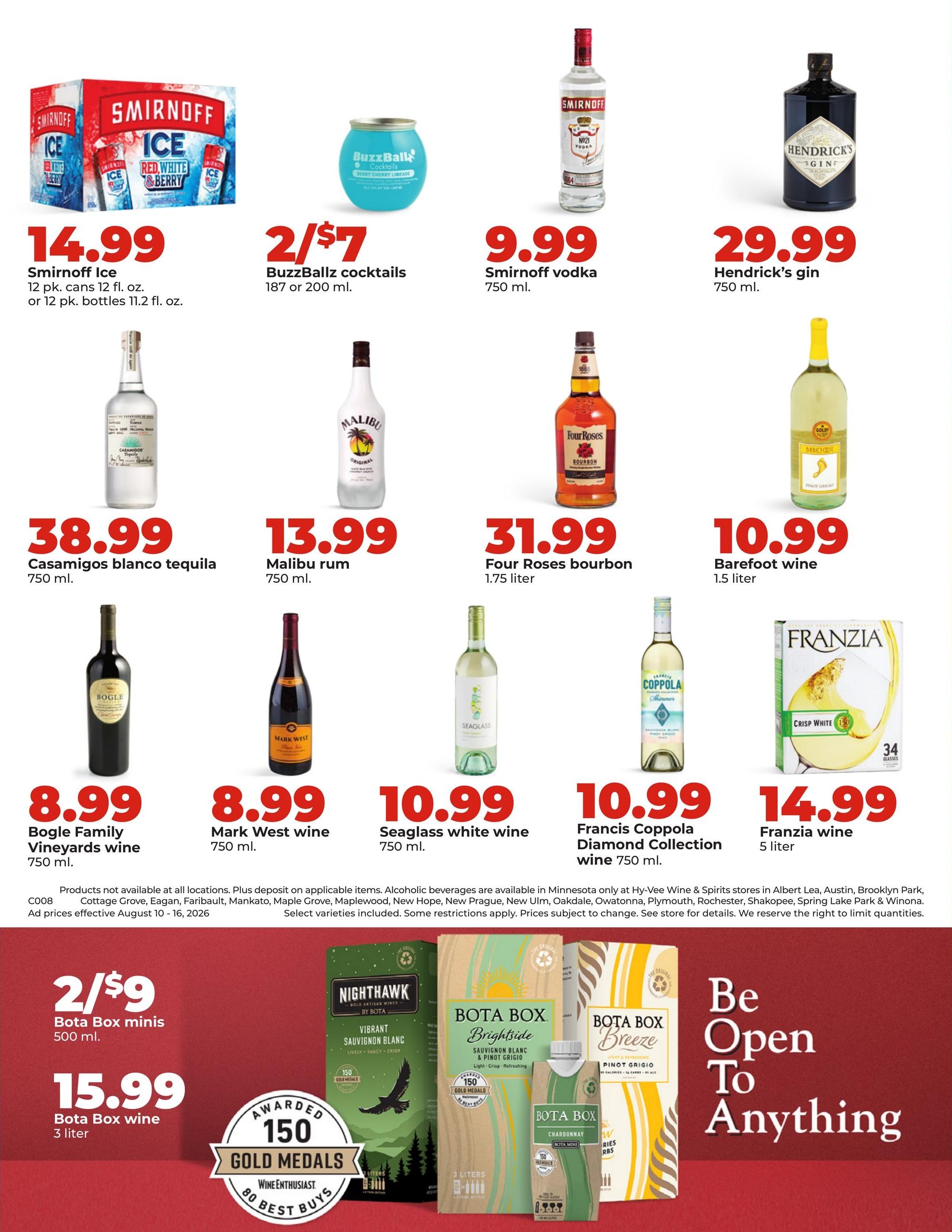 Hy-Vee (MN, WI) Weekly Ad August 10 - 16, 2026