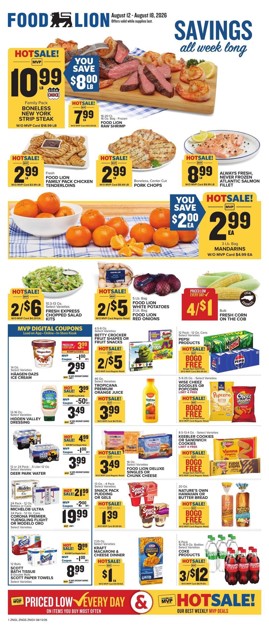 Food Lion Weekly Ad August 12 - 18, 2026