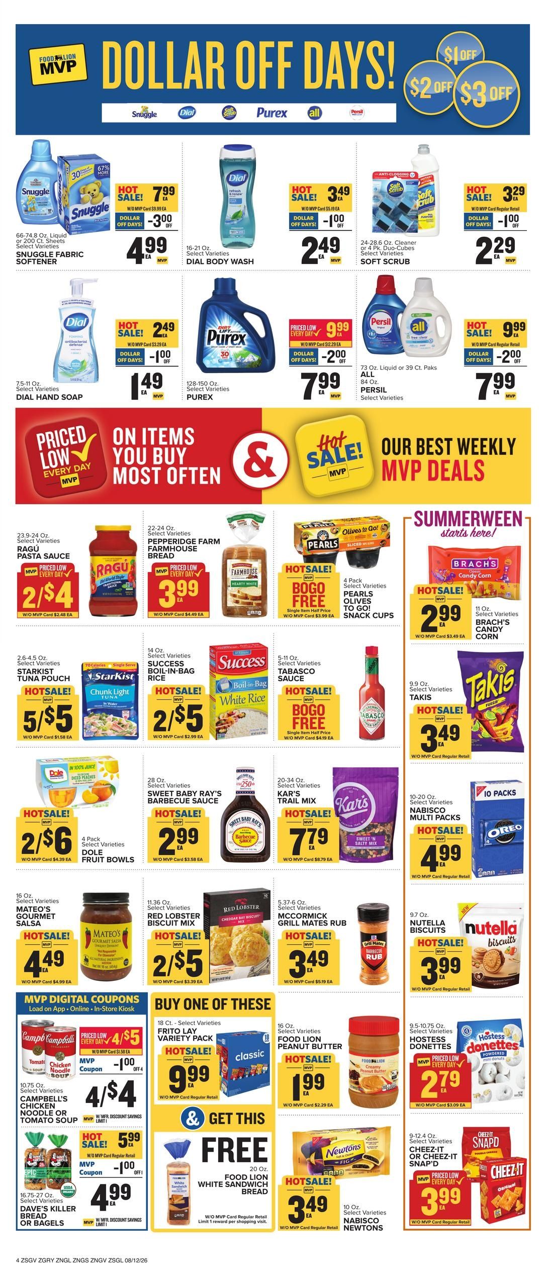 Food Lion Weekly Ad August 12 - 18, 2026