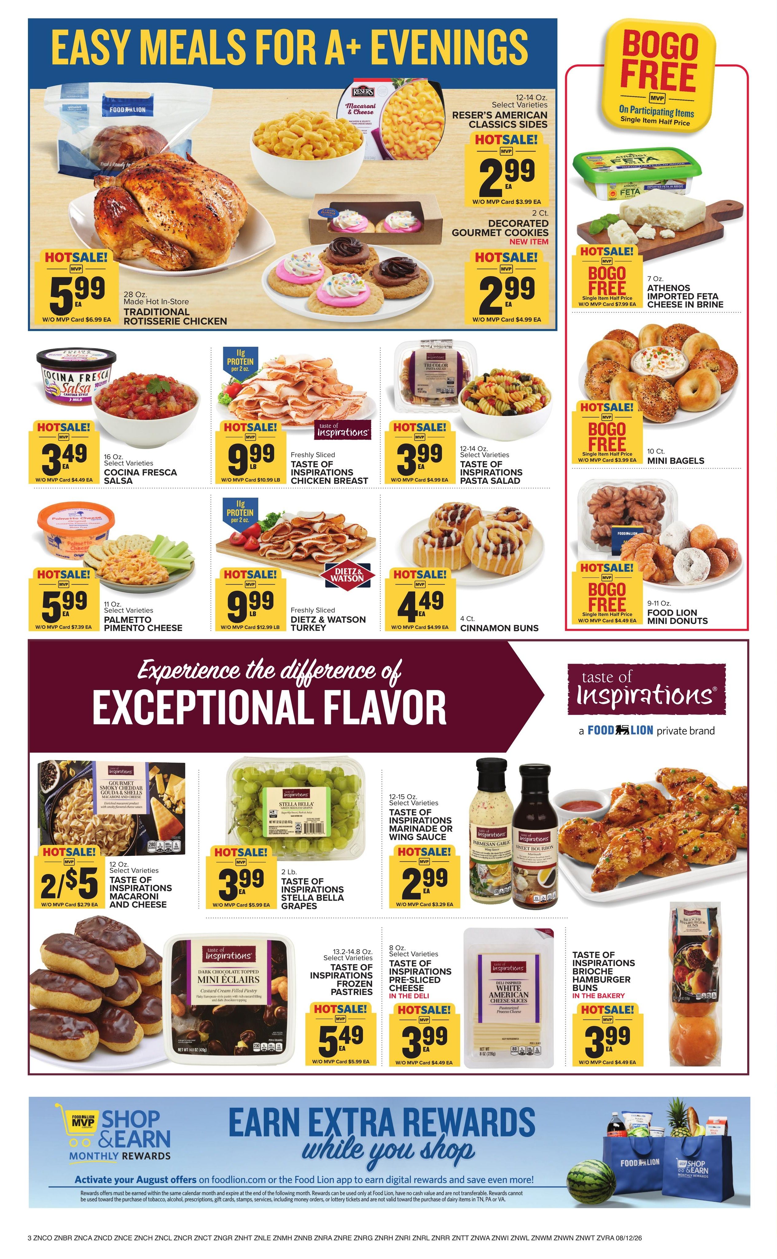 Food Lion (Wilmington Area, NC) Weekly Ad August 12 - 18, 2026