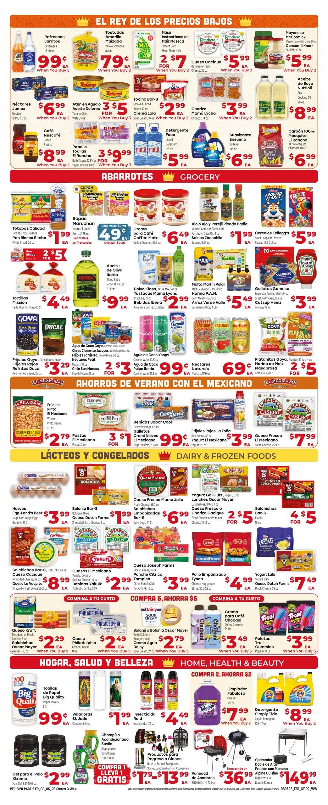 El Rancho Supermercado (Katy–Barker Area, TX) Weekly Ad August 5 - 11, 2026