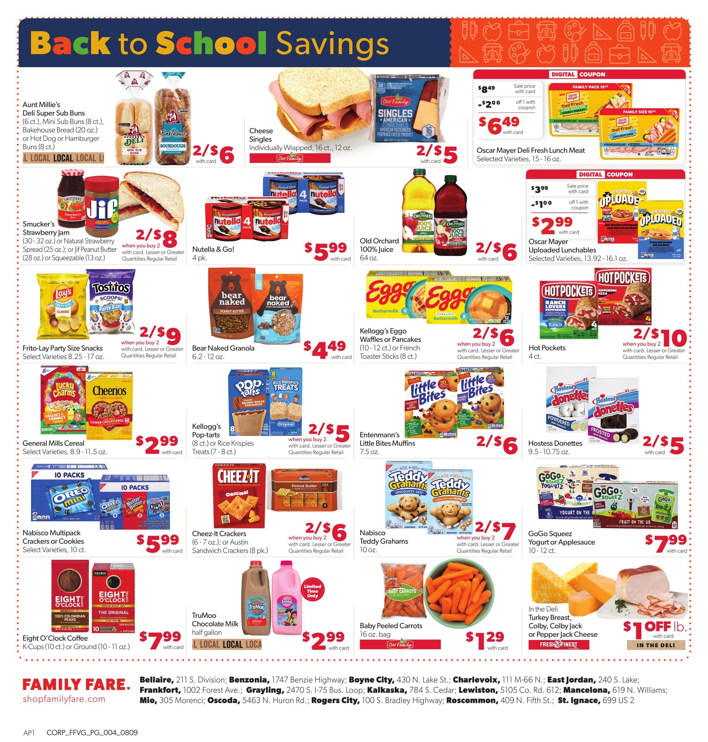 Family Fare (MI) Weekly Ad August 9 - 15, 2026