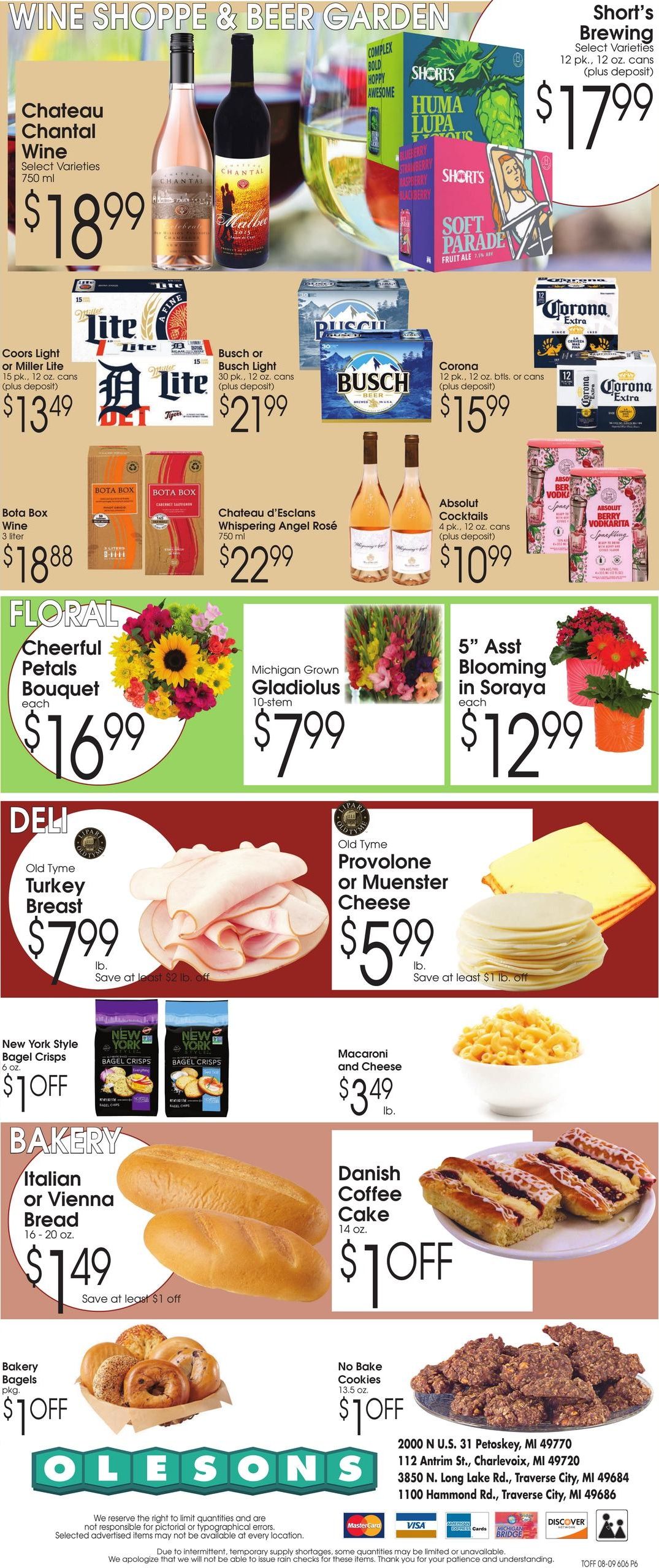 Olesons Farm Fresh Markets Weekly Ad August 9 - 15, 2026
