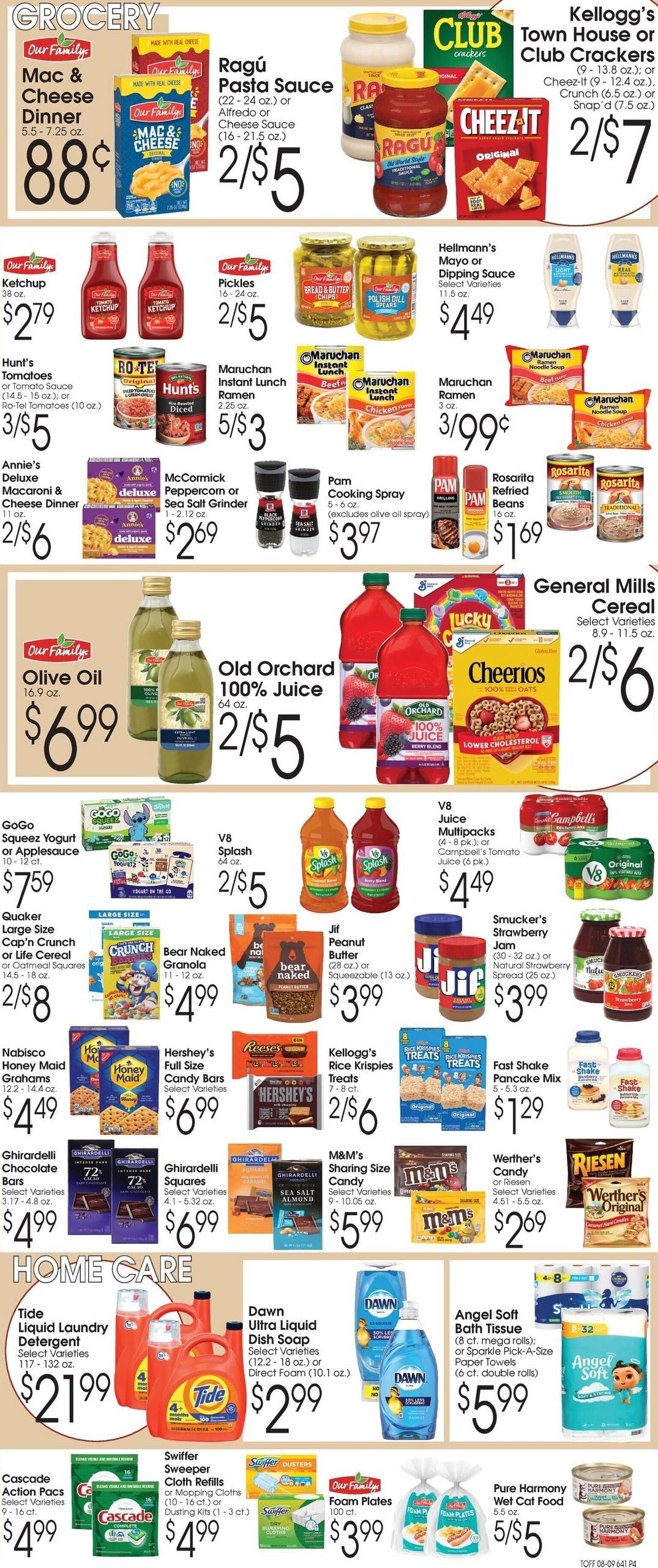 Tom's Food Markets Weekly Ad August 8 - 14, 2026