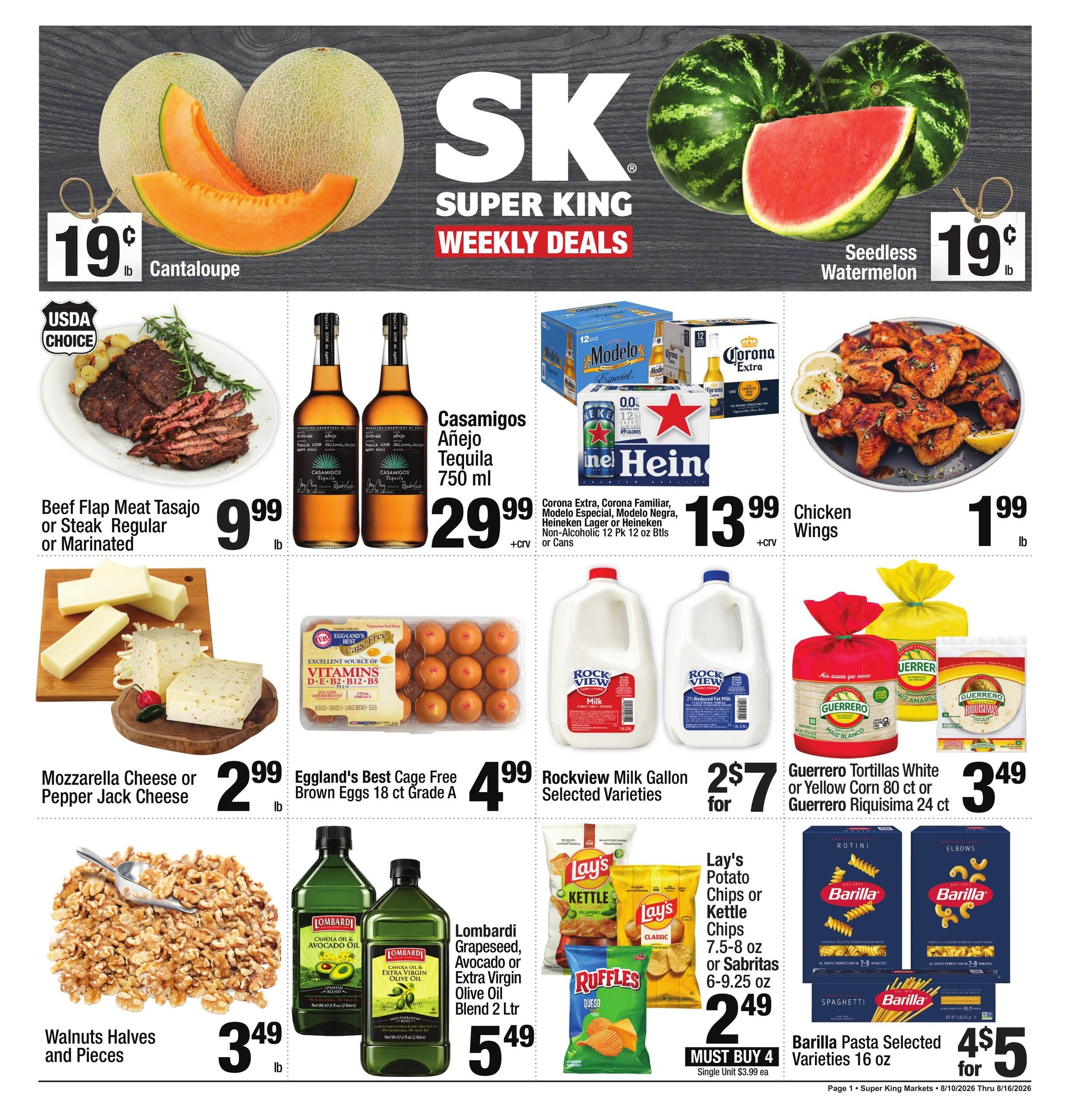 Super King Markets Weekly Ad August 10 - 16, 2026