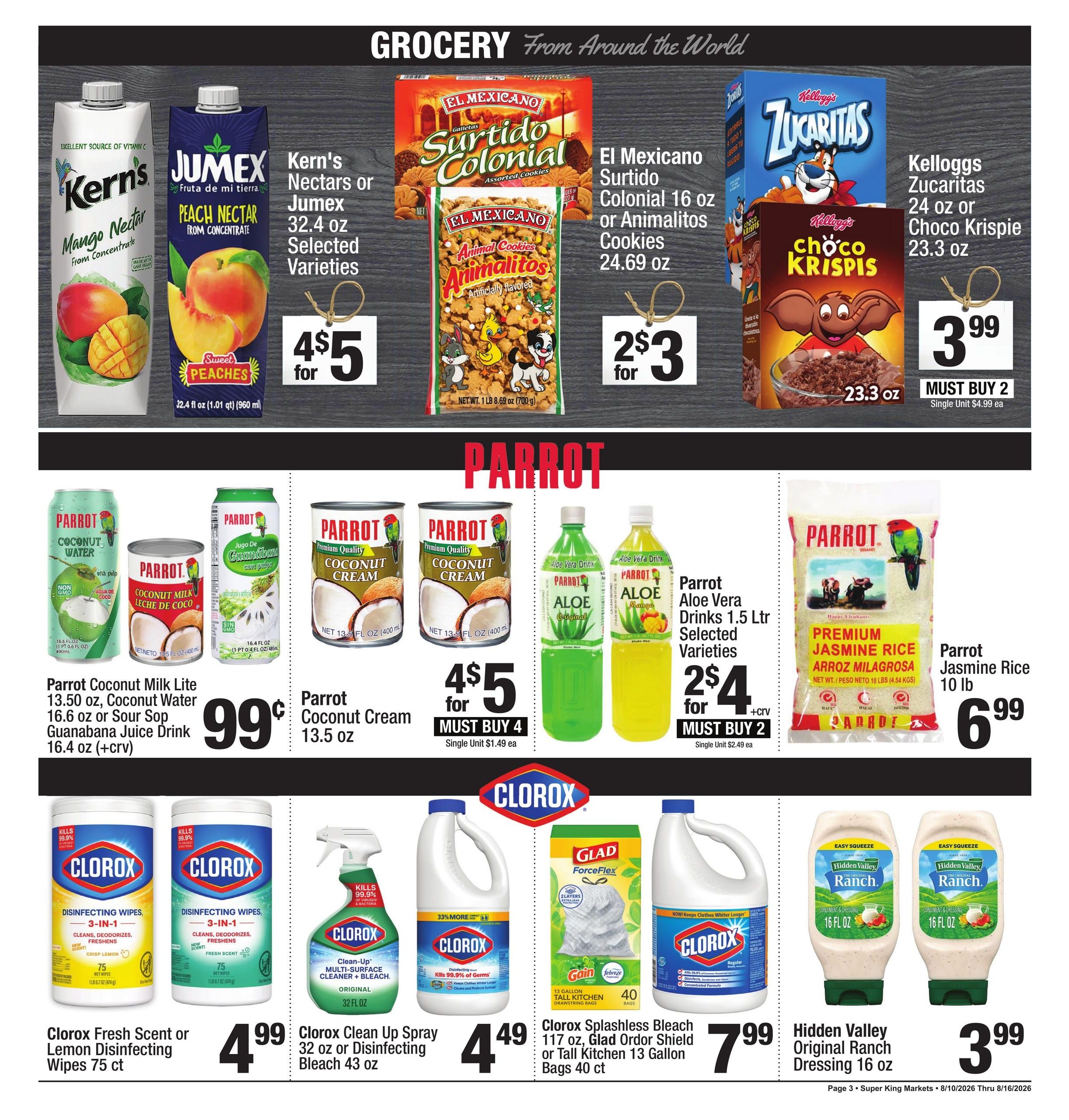 Super King Markets Weekly Ad August 10 - 16, 2026