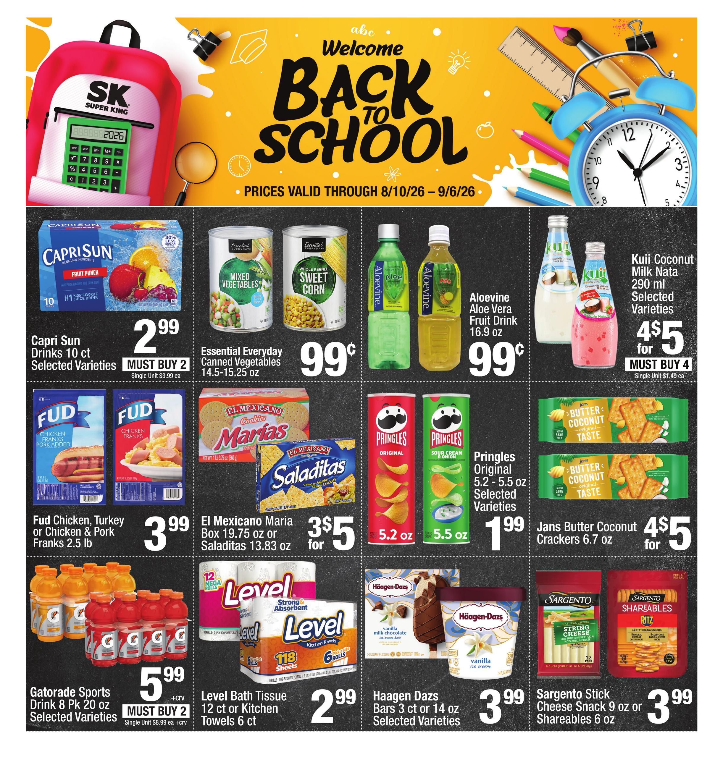 Super King Markets Weekly Ad August 10 - 16, 2026