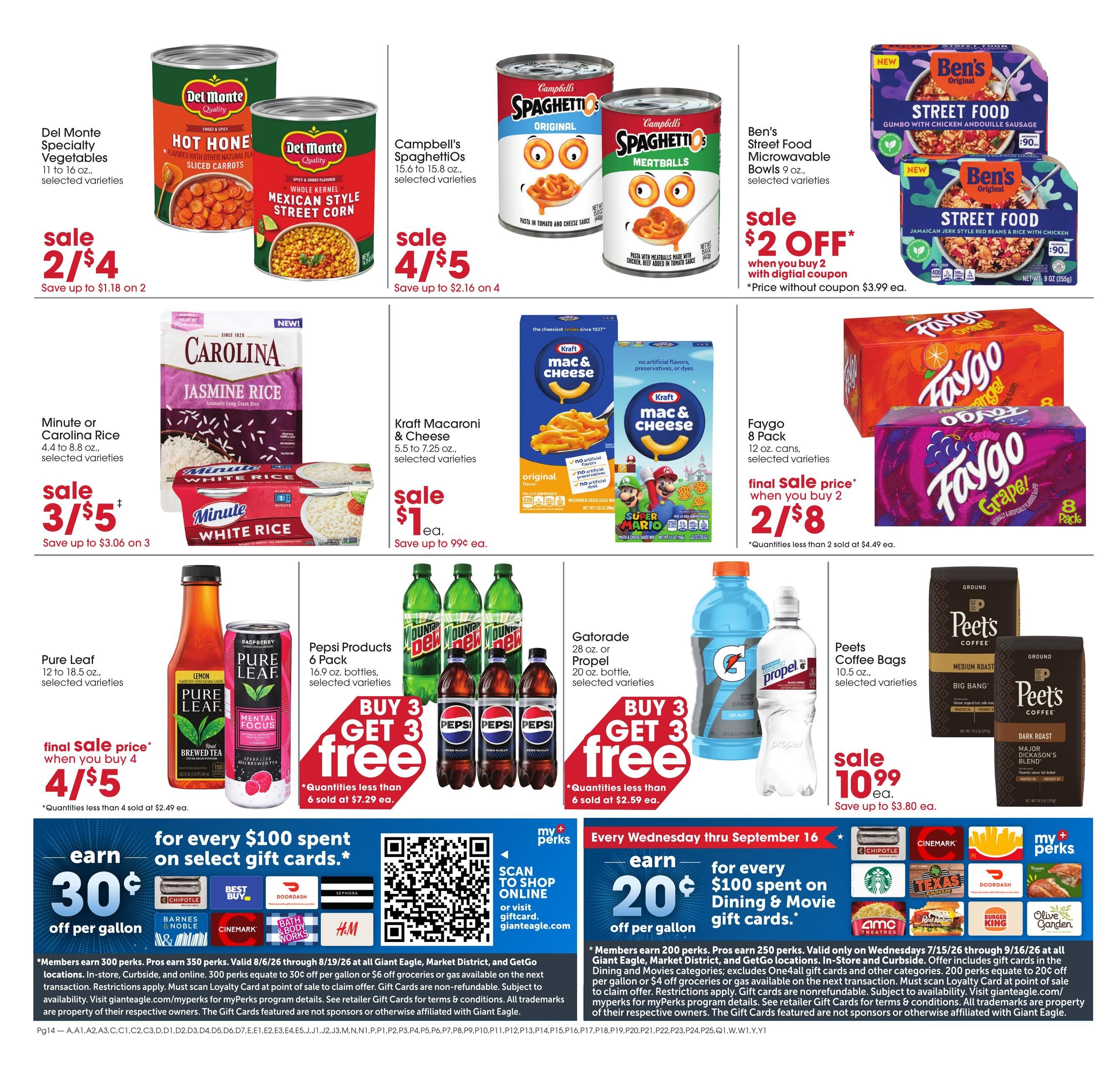 Giant Eagle (Indianapolis–Carmel Area, IN) Weekly Ad August 13 - 19, 2026