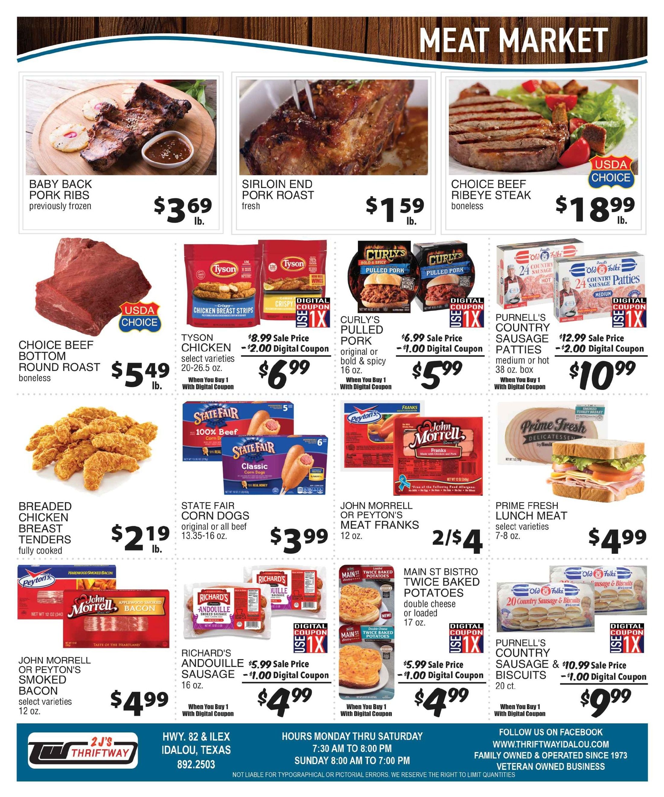 2 J's Thriftway Weekly Ad August 9 - 15, 2026