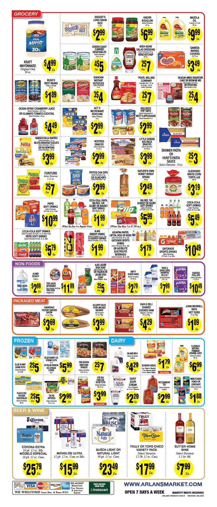 Arlan's Market (Cameron and other locations, TX) Weekly Ad August 5 - 11, 2026
