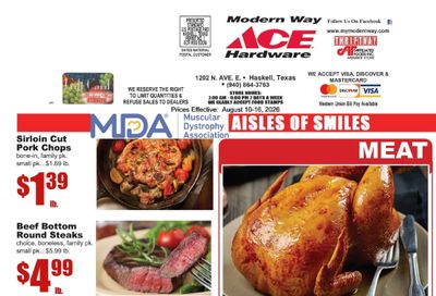 Modern Way Food Store Weekly Ad August 10 - 16, 2026