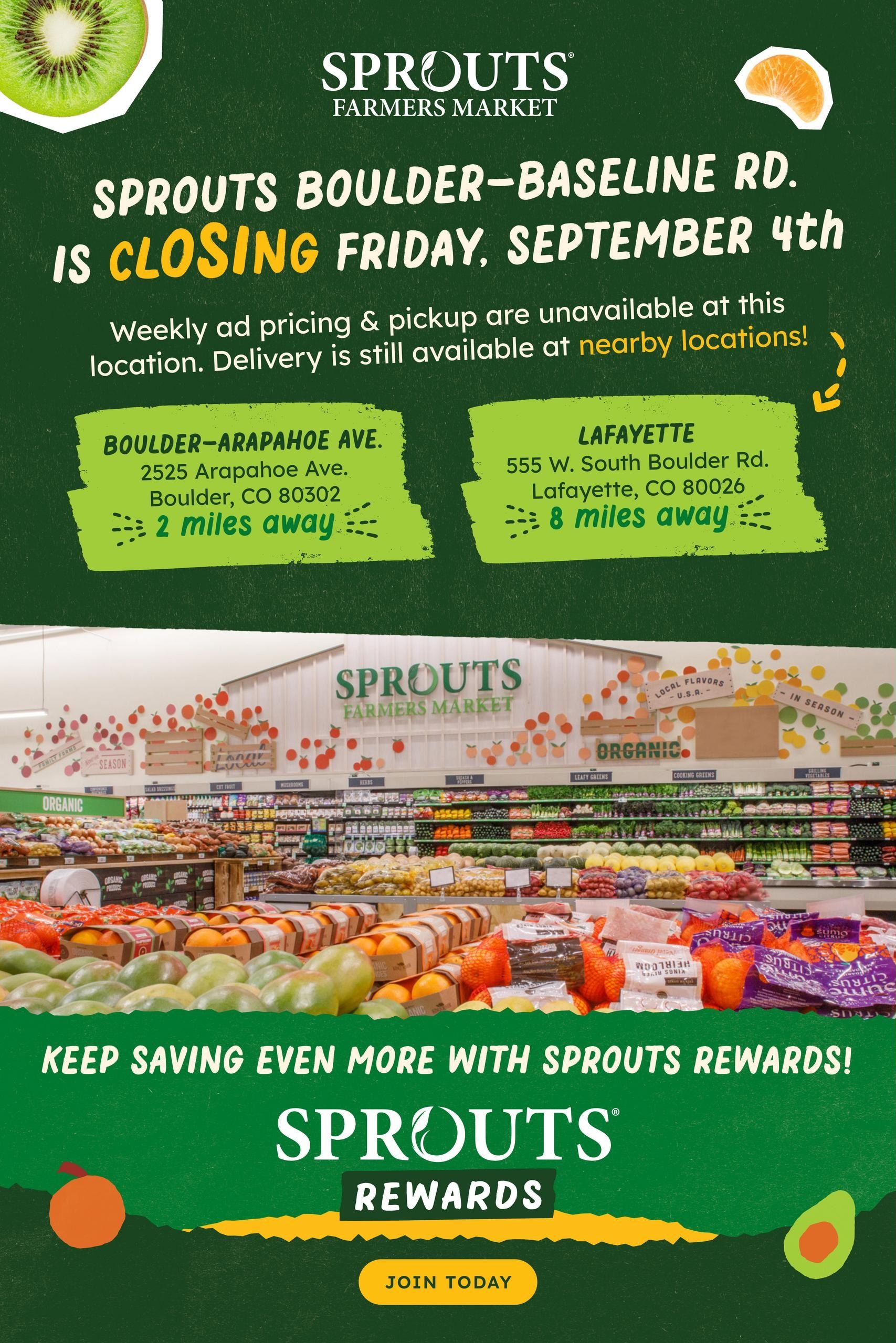 Sprouts Farmers Market (Boulder-Eldorado Springs Area, CO) Weekly Ad August 12 - 18, 2026