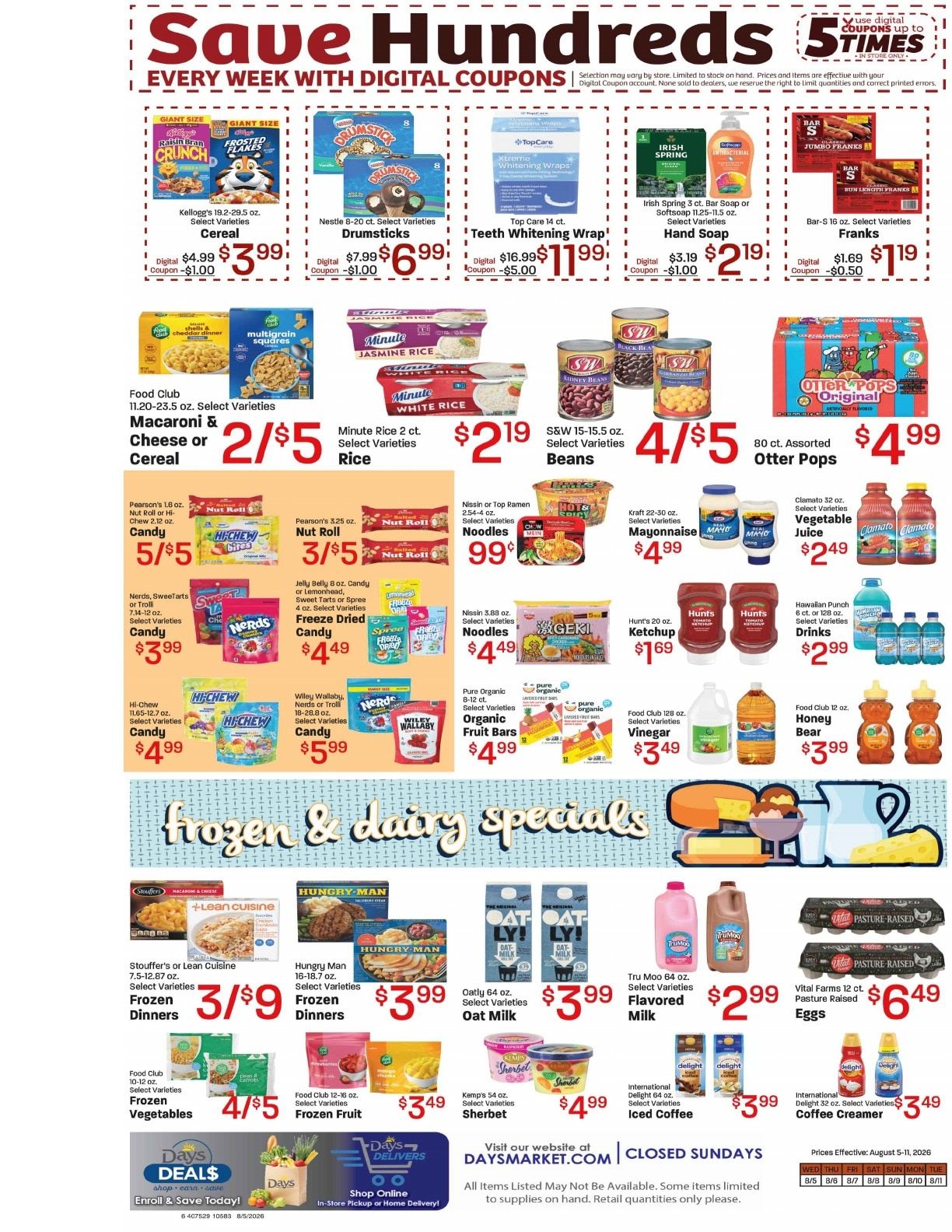 Day's Market Weekly Ad August 5 - 11, 2026
