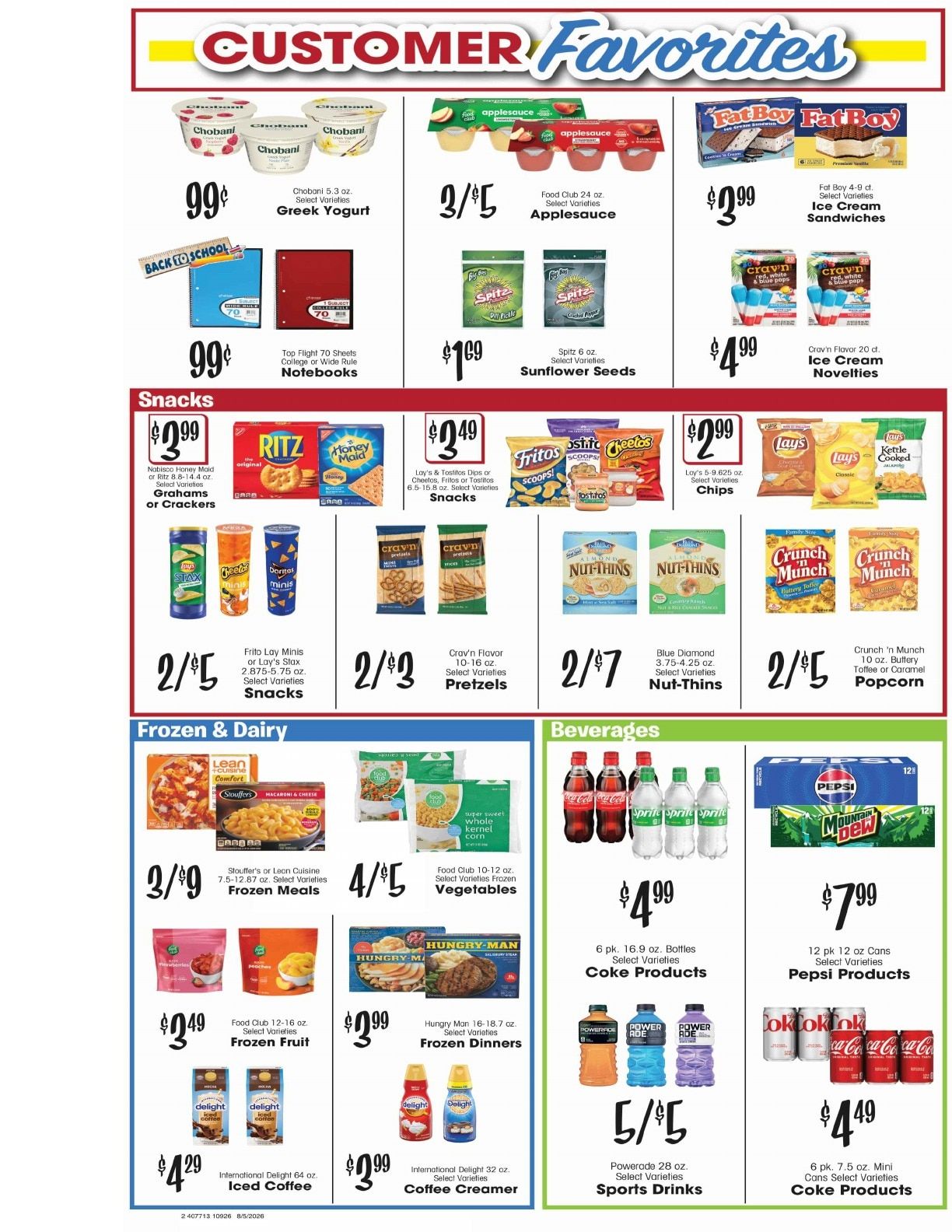 Joe's Main Street Market Weekly Ad August 5 - 11, 2026