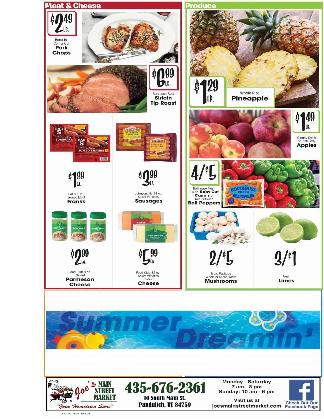 Joe's Main Street Market Weekly Ad August 5 - 11, 2026