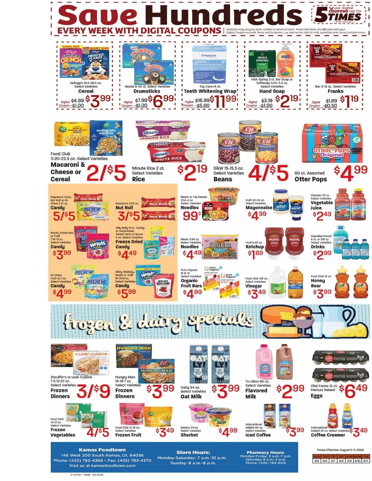Kamas FoodTown Weekly Ad August 5 - 11, 2026
