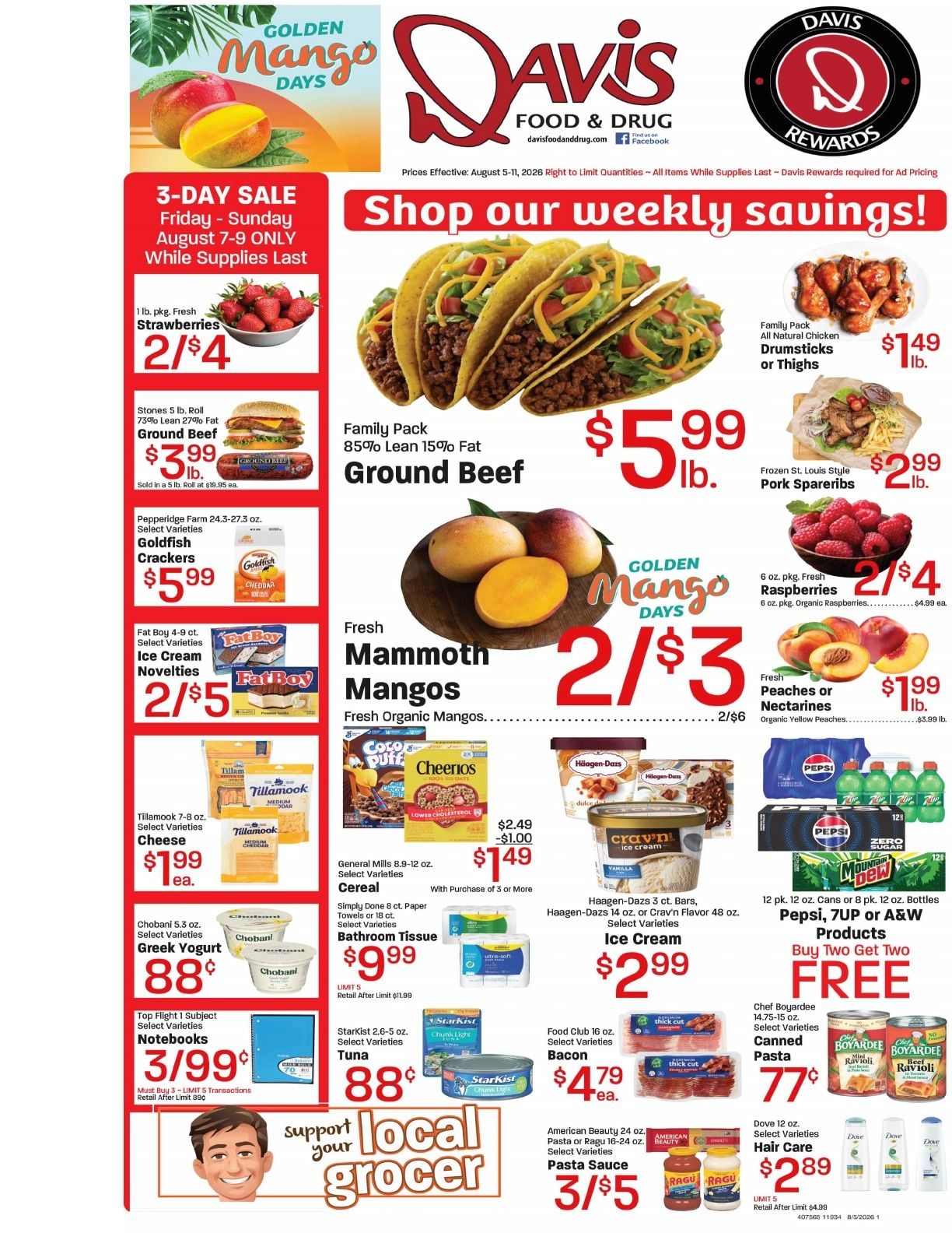 Davis Food & Drug (La Verkin, UT) Weekly Ad August 5 - 11, 2026