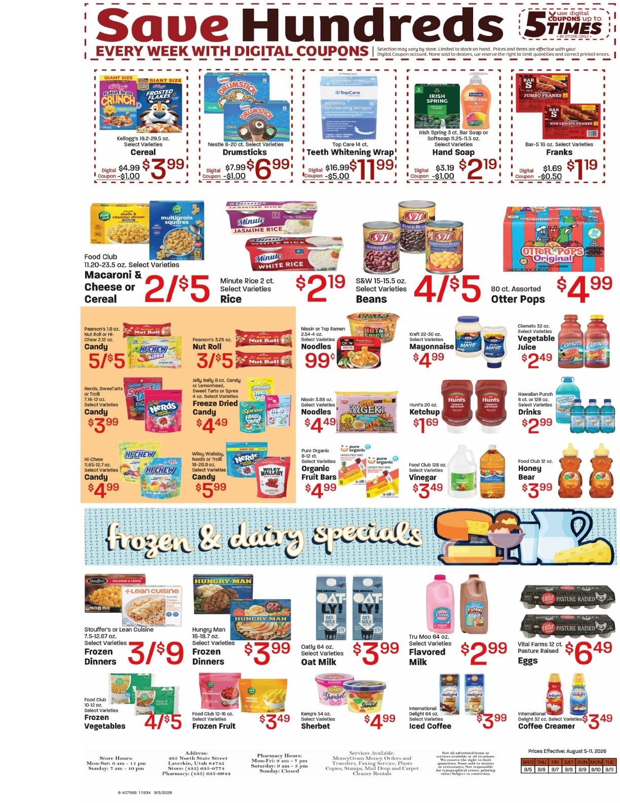 Davis Food & Drug (La Verkin, UT) Weekly Ad August 5 - 11, 2026