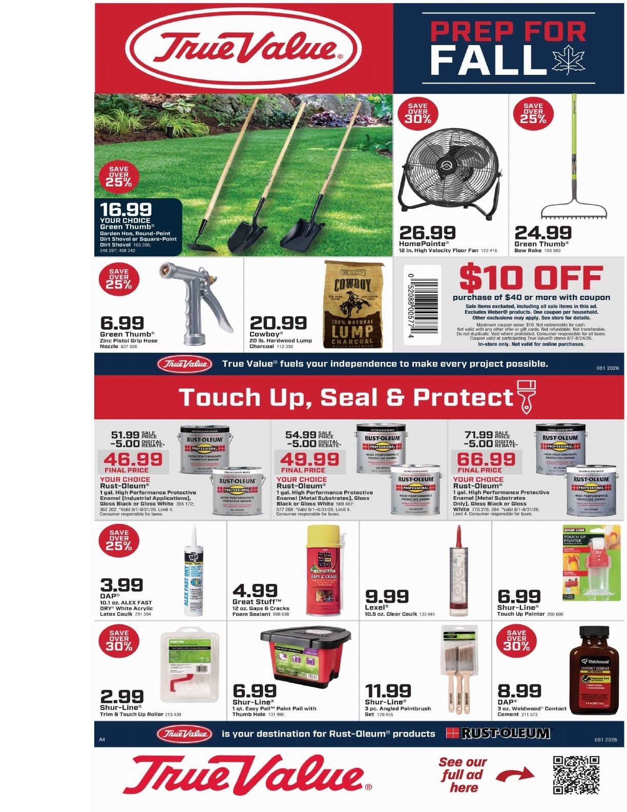 Davis Food & Drug True Value Savings Weekly Ad August 7 - 24, 2026