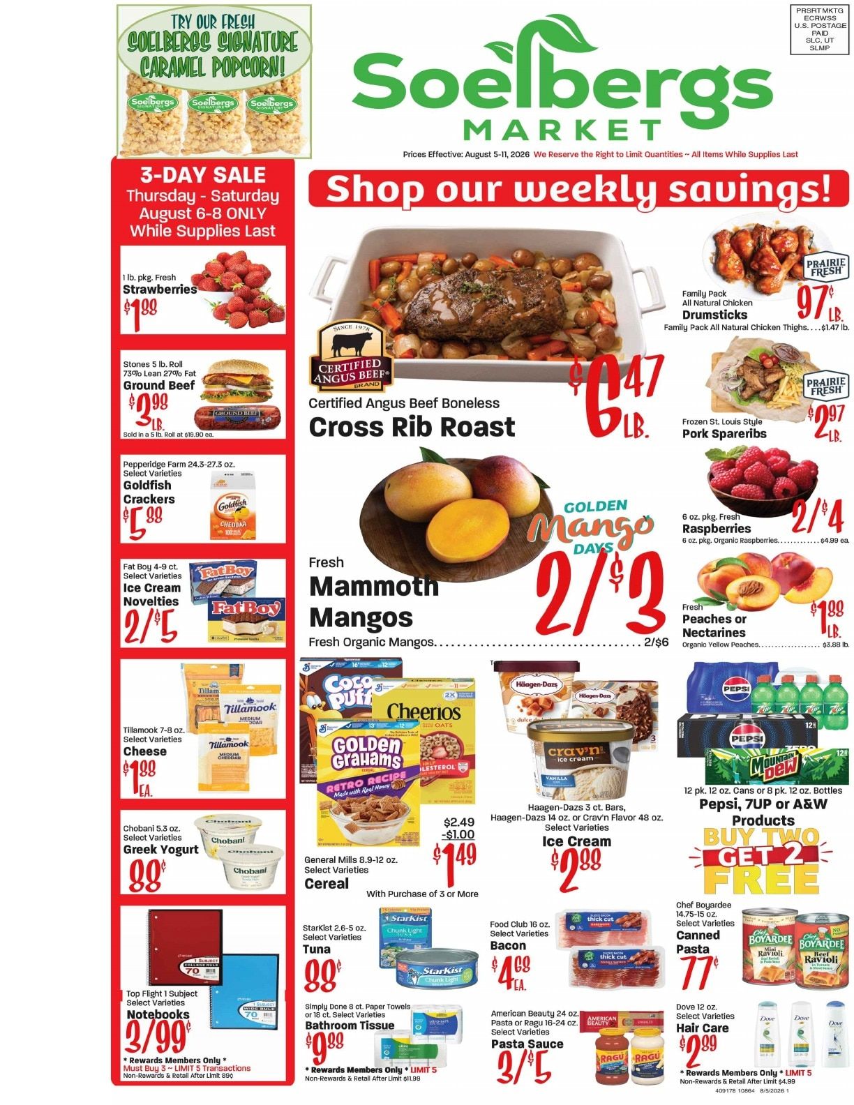 Soelbergs Weekly Ad August 5 - 11, 2026