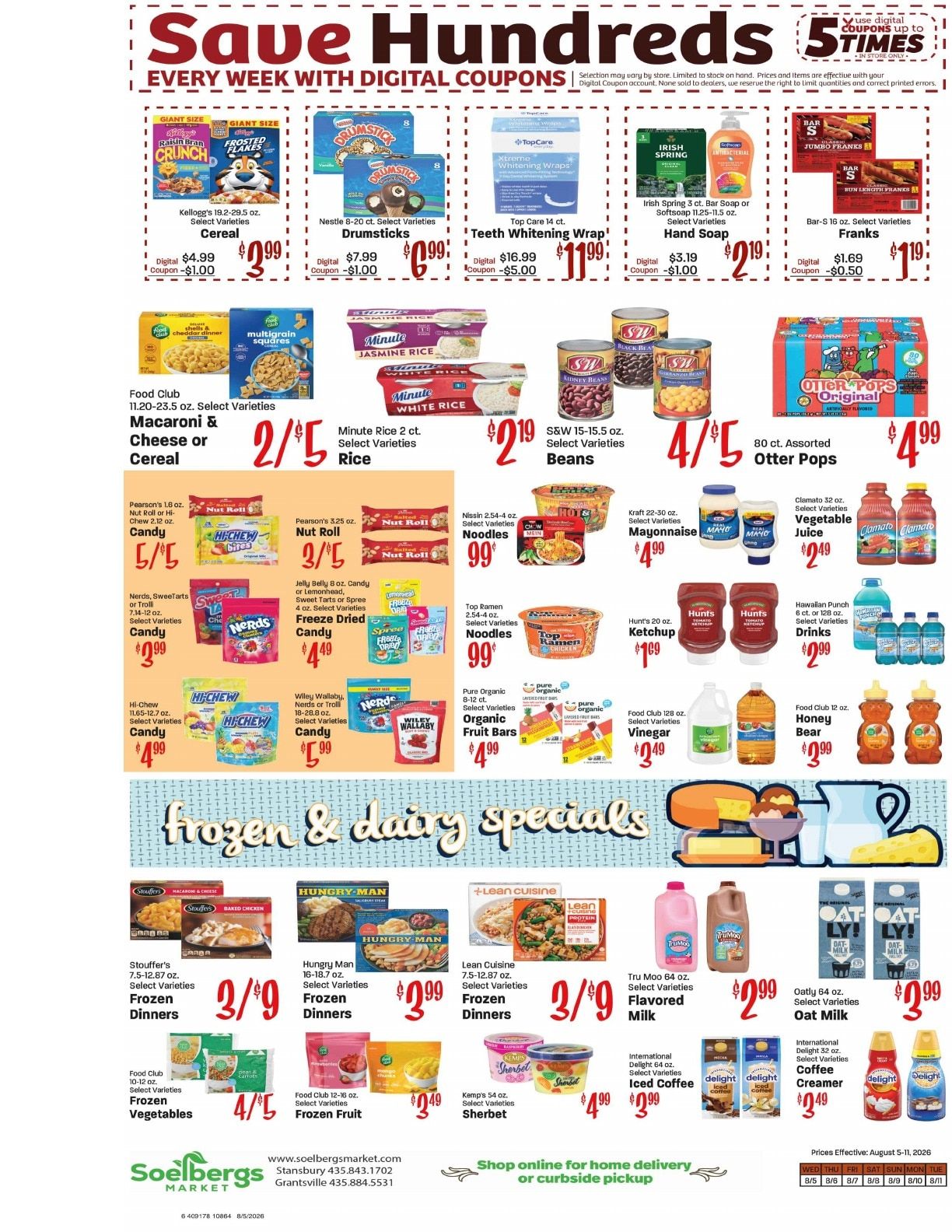 Soelbergs Weekly Ad August 5 - 11, 2026