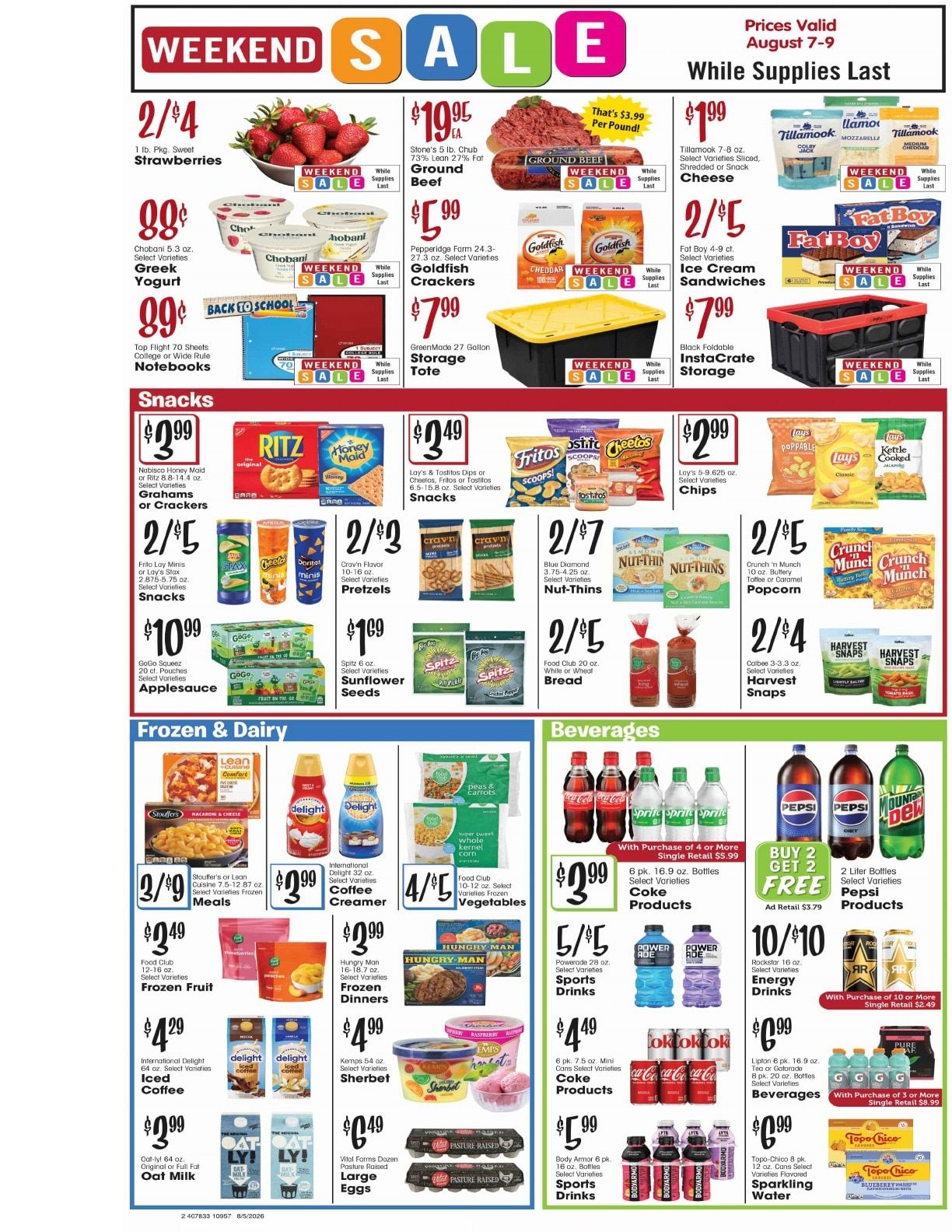 Sunshine Market Weekly Ad August 5 - 11, 2026