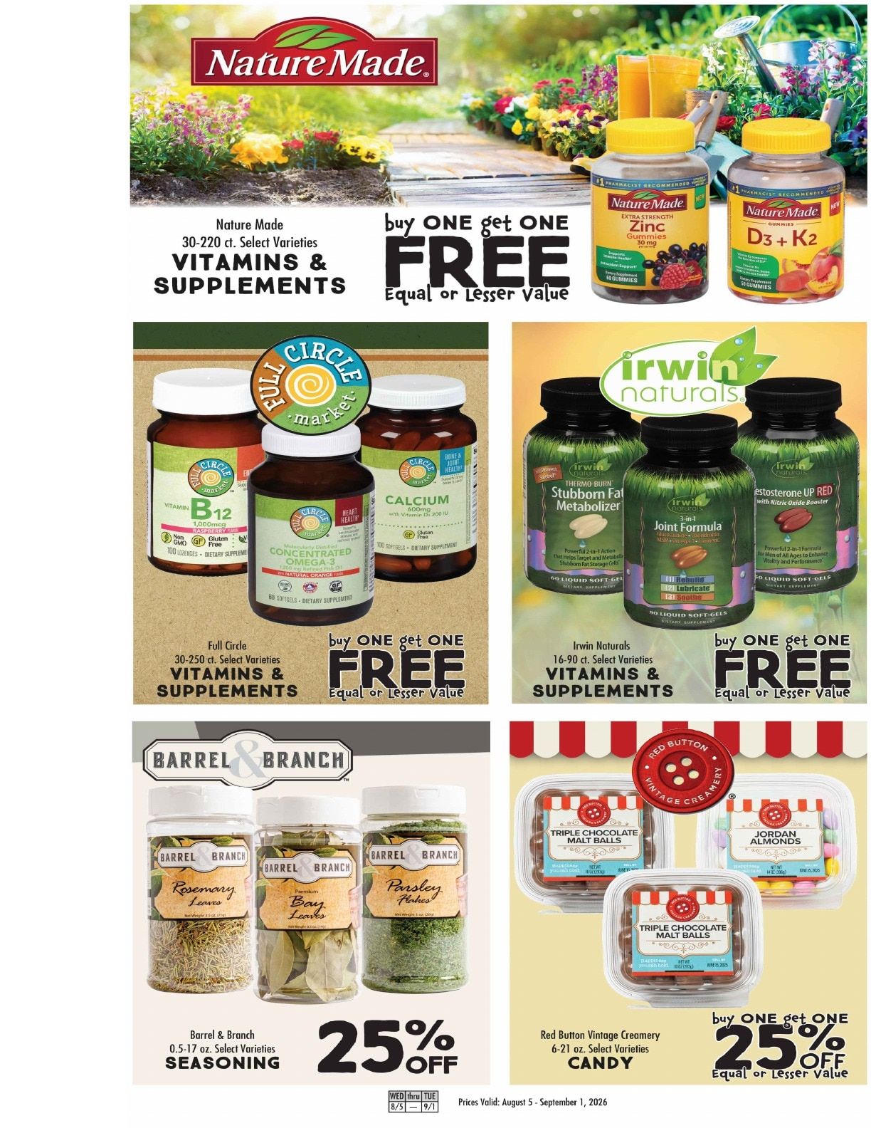 Dick's Market BOGO Savings Weekly Ad August 5 - September 1, 2026