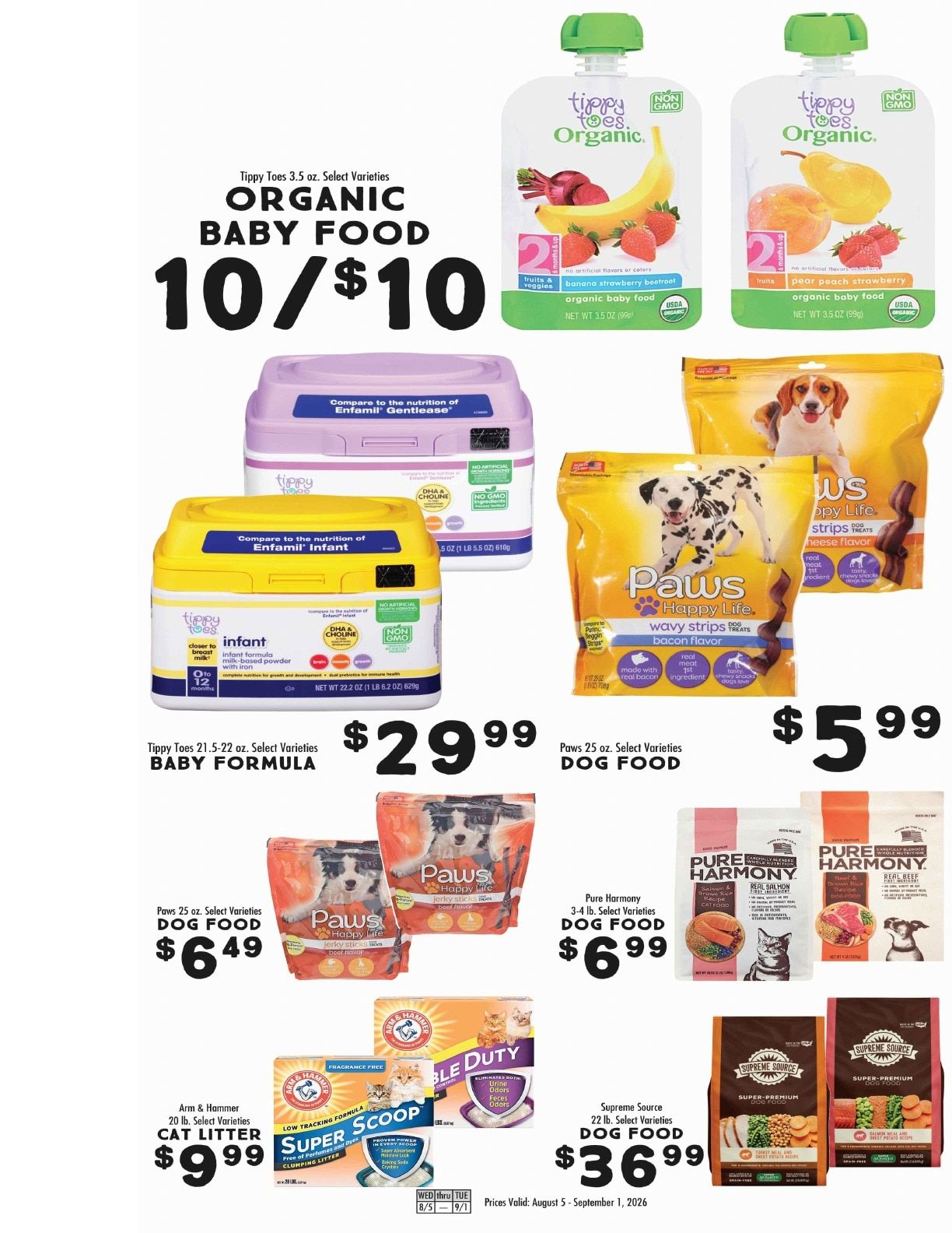 Dick's Market Pet and Baby Savings Weekly Ad August 5 - September 1, 2026