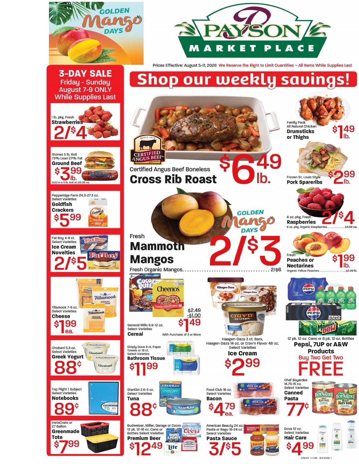 Payson Market Weekly Ad August 5 - 11, 2026