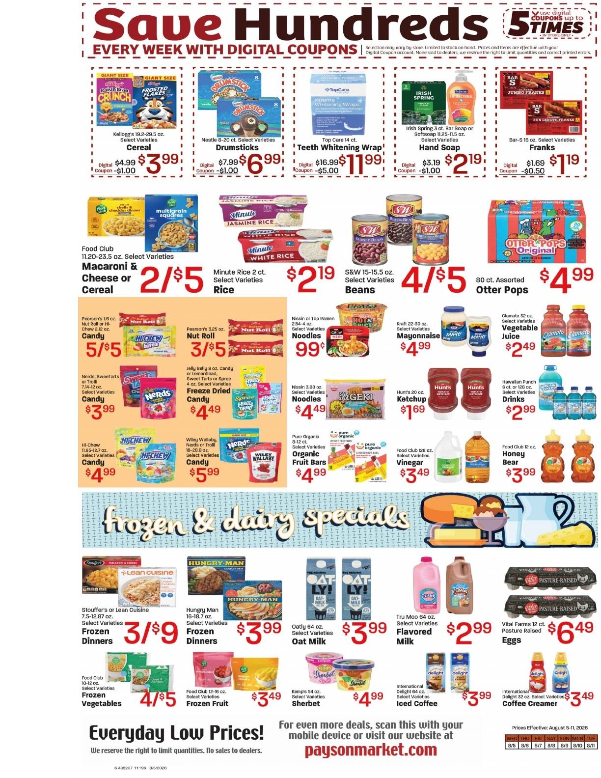 Payson Market Weekly Ad August 5 - 11, 2026