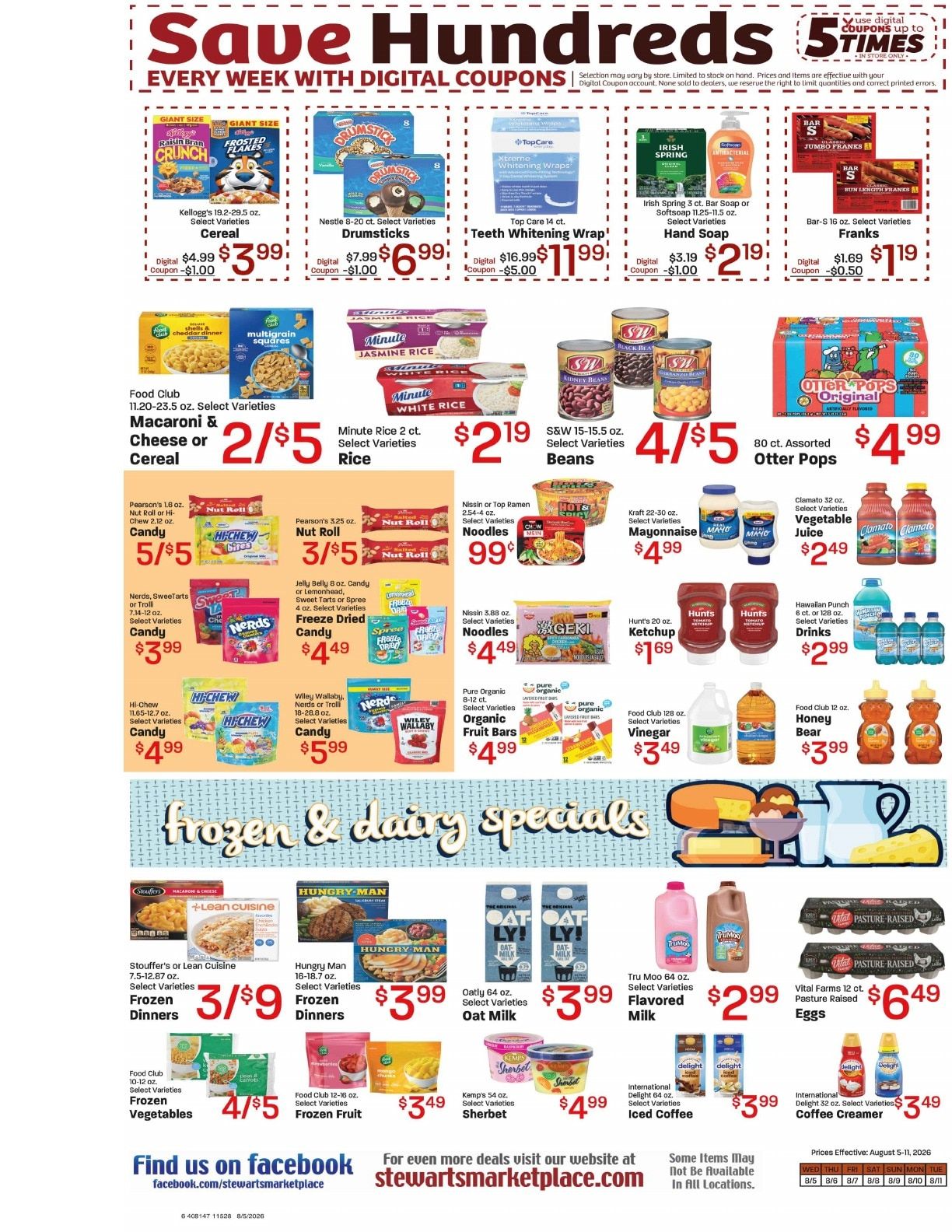 Stewart's Marketplace (Roosevelt, UT) Weekly Ad August 5 - 11, 2026
