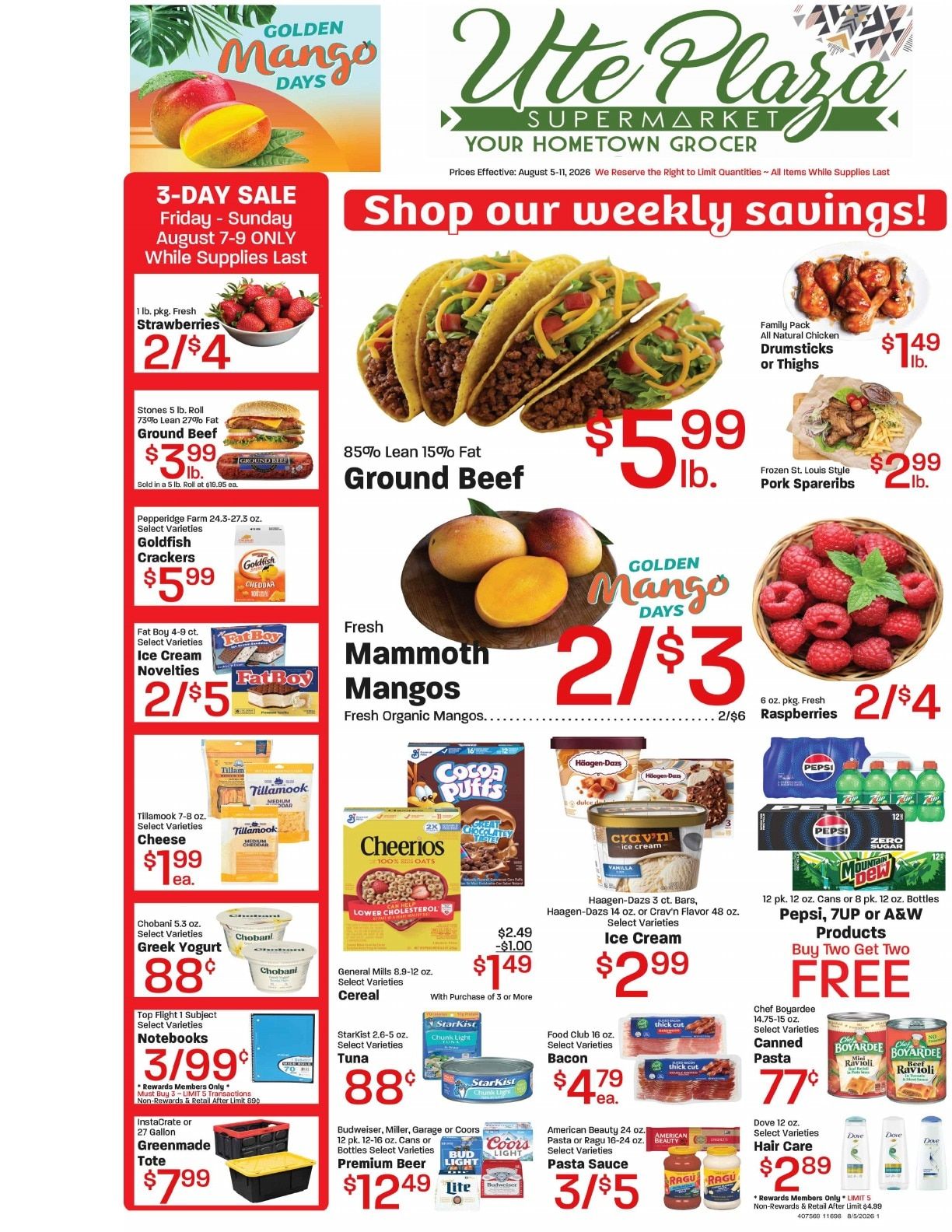 Ute Plaza Weekly Ad August 5 - 11, 2026