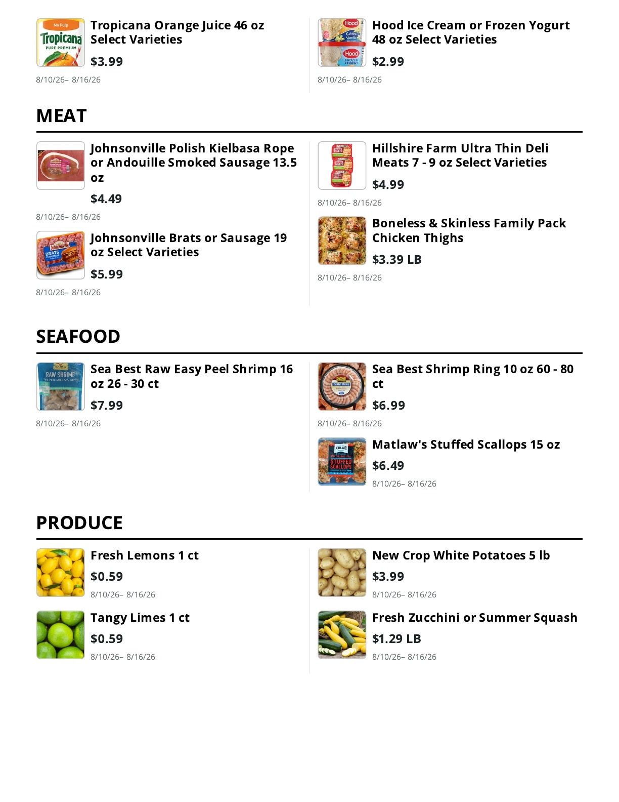 Kingdom Market Weekly Ad August 10 - 16, 2026