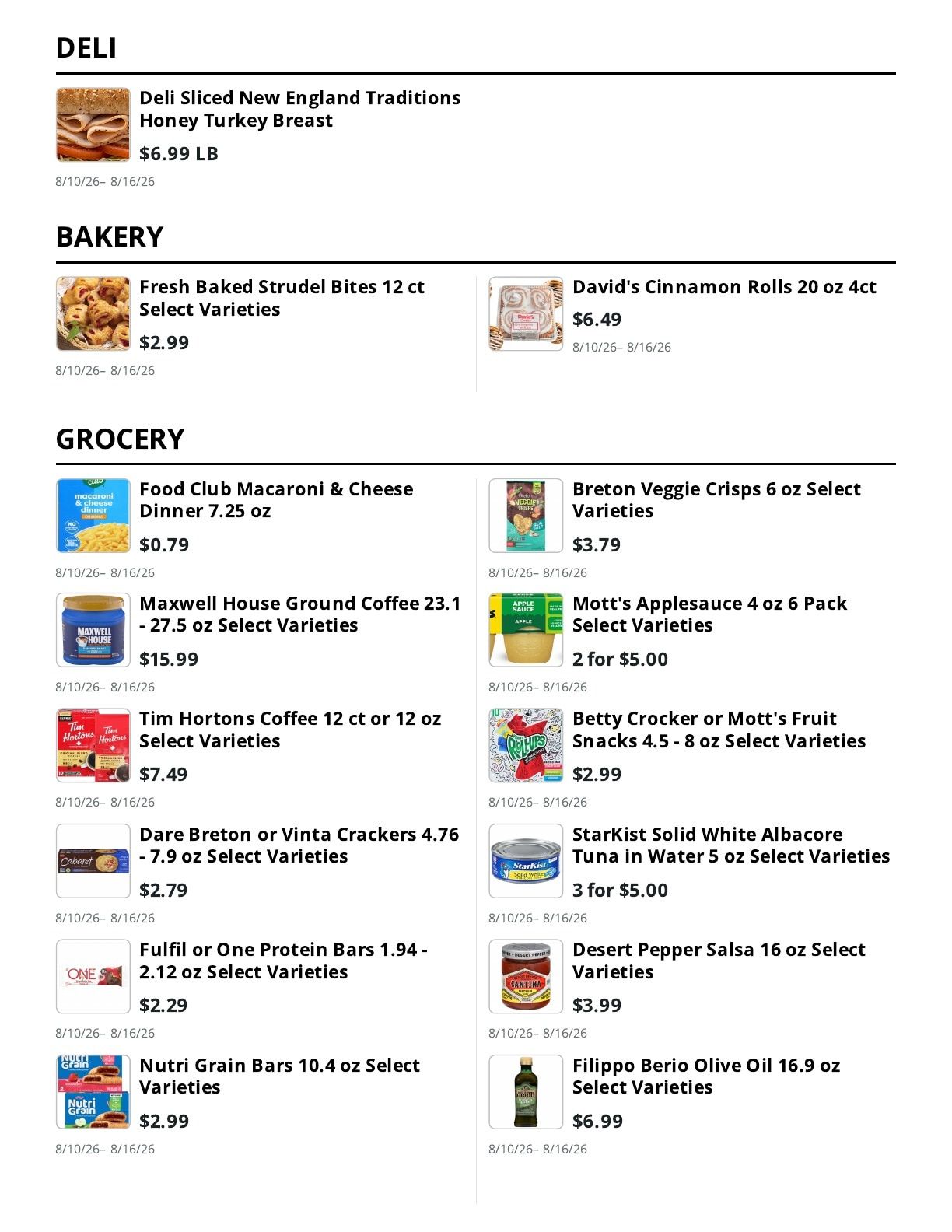 Kingdom Market Weekly Ad August 10 - 16, 2026
