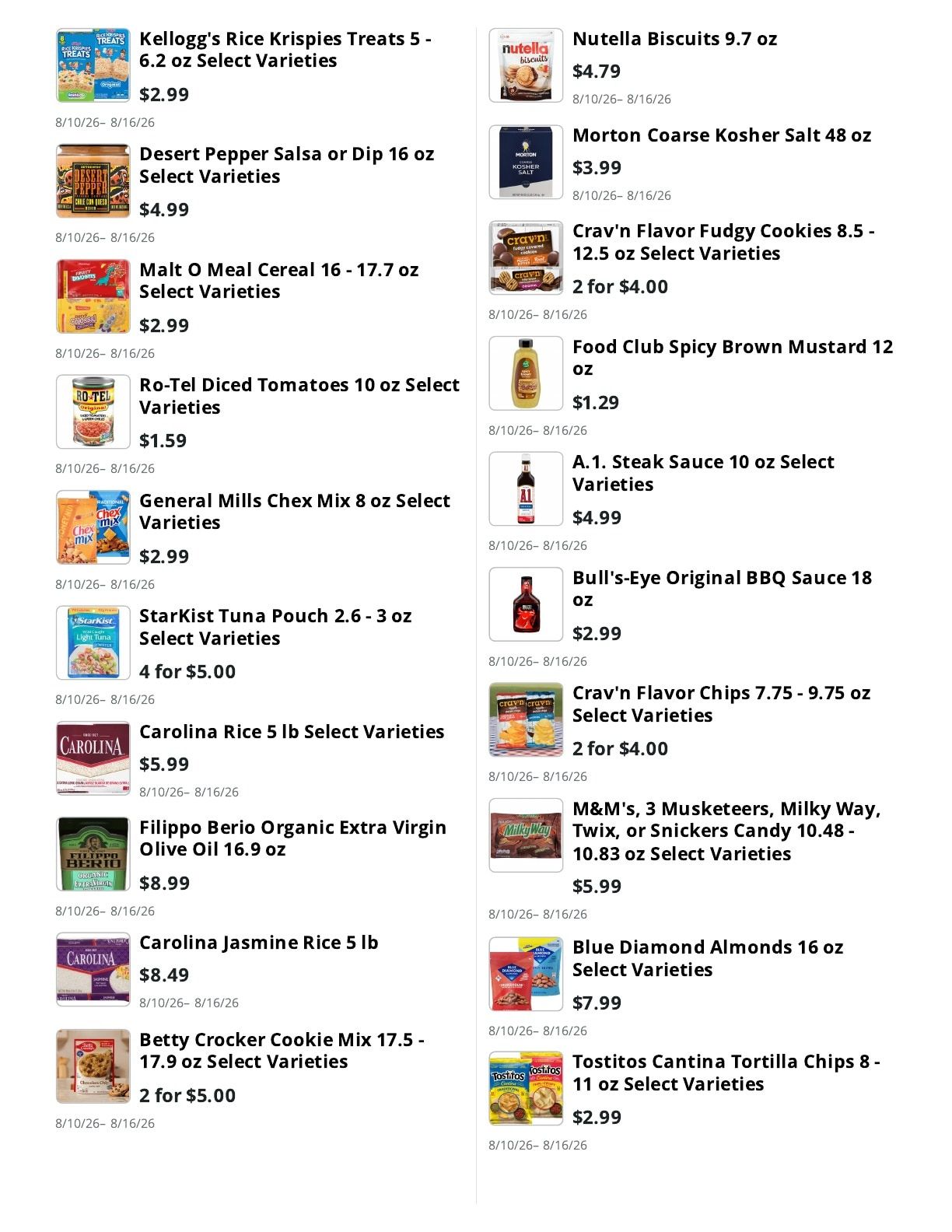 Kingdom Market Weekly Ad August 10 - 16, 2026