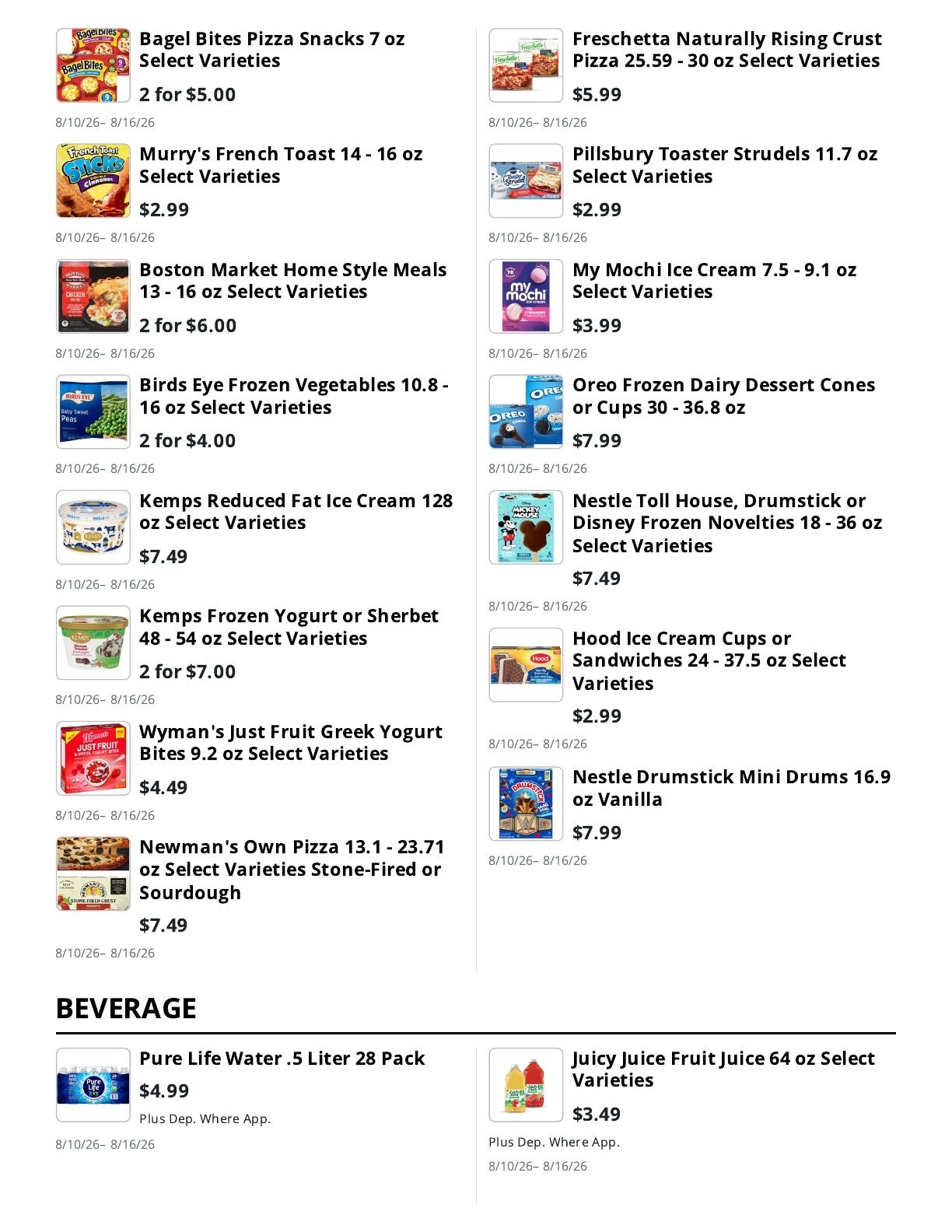 Kingdom Market Weekly Ad August 10 - 16, 2026