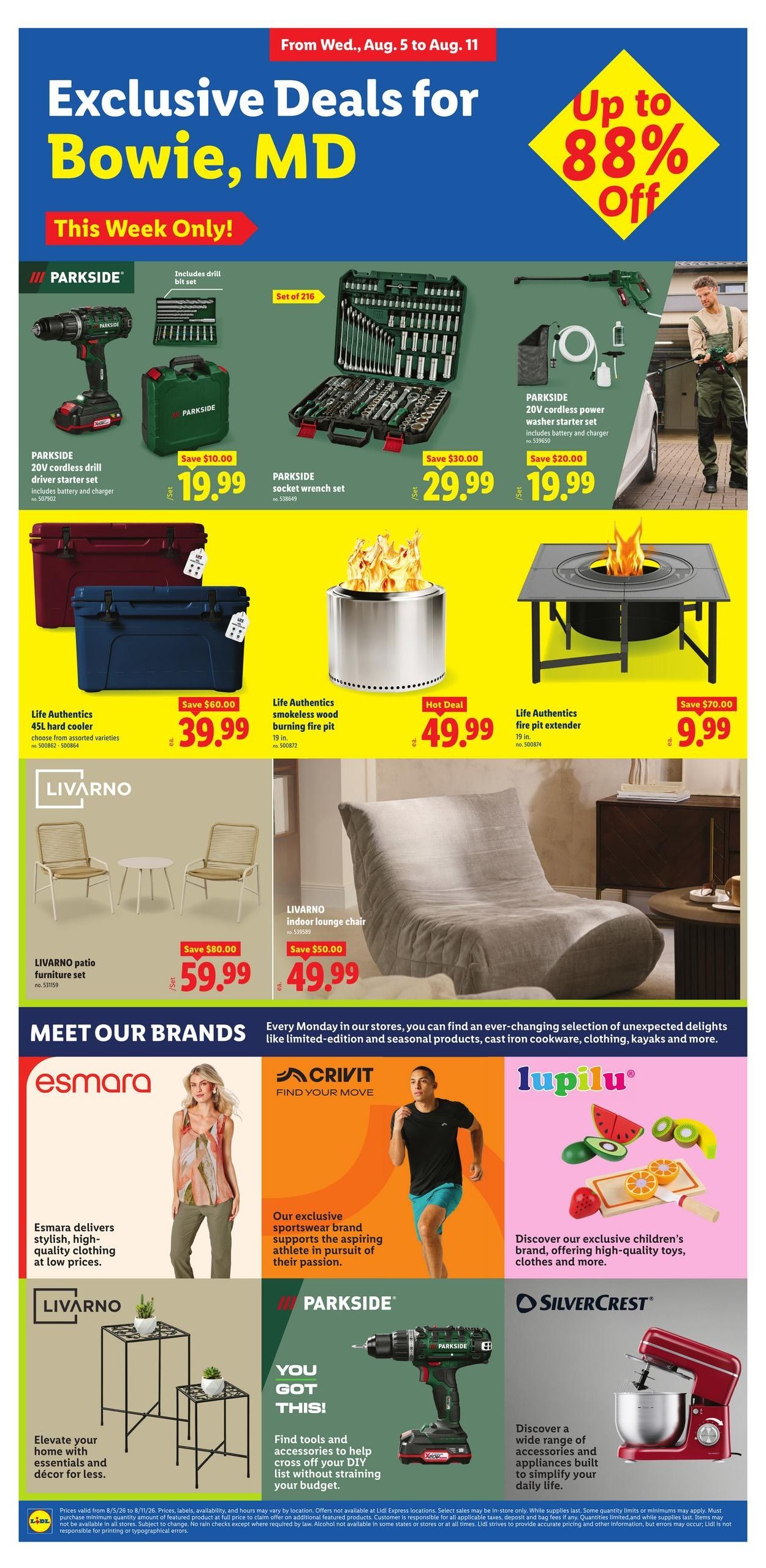 Lidl (Gambrills Area, MD) Weekly Ad August 5 - 11, 2026