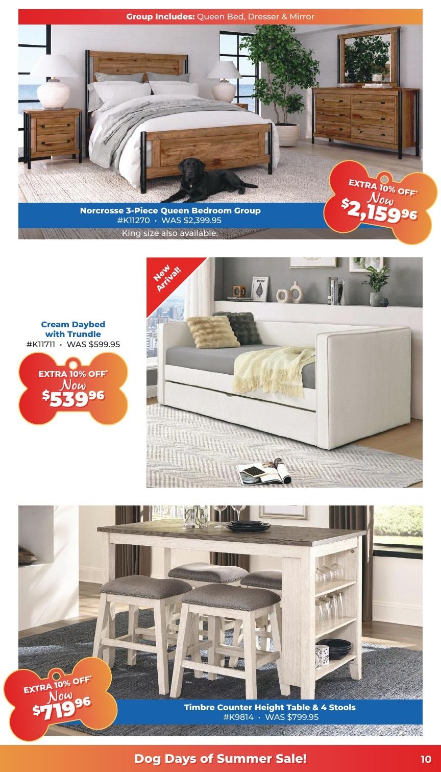 Grand Home Furnishings Dog Days of Summer Sale Weekly Ad August 5 - 17, 2026