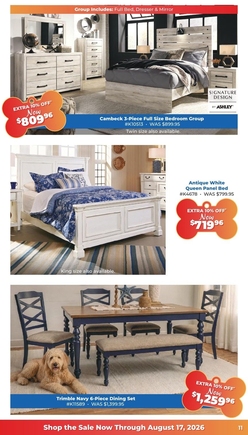 Grand Home Furnishings Dog Days of Summer Sale Weekly Ad August 5 - 17, 2026