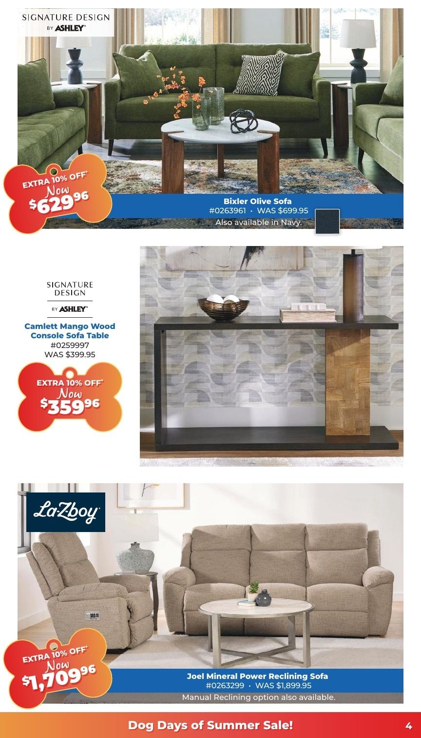 Grand Home Furnishings Dog Days of Summer Sale Weekly Ad August 5 - 17, 2026