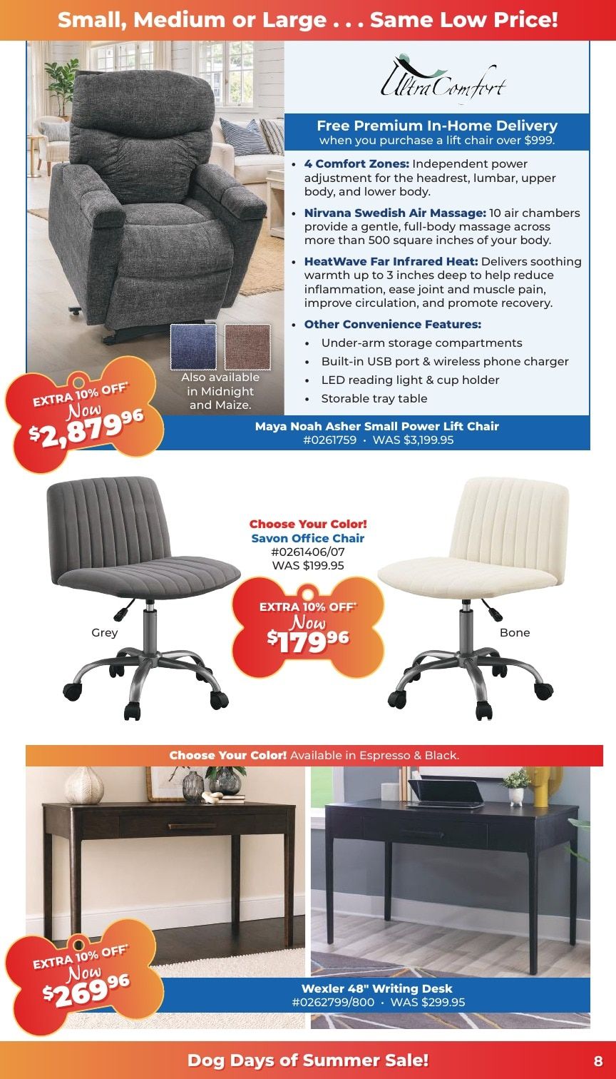 Grand Home Furnishings Dog Days of Summer Sale Weekly Ad August 5 - 17, 2026