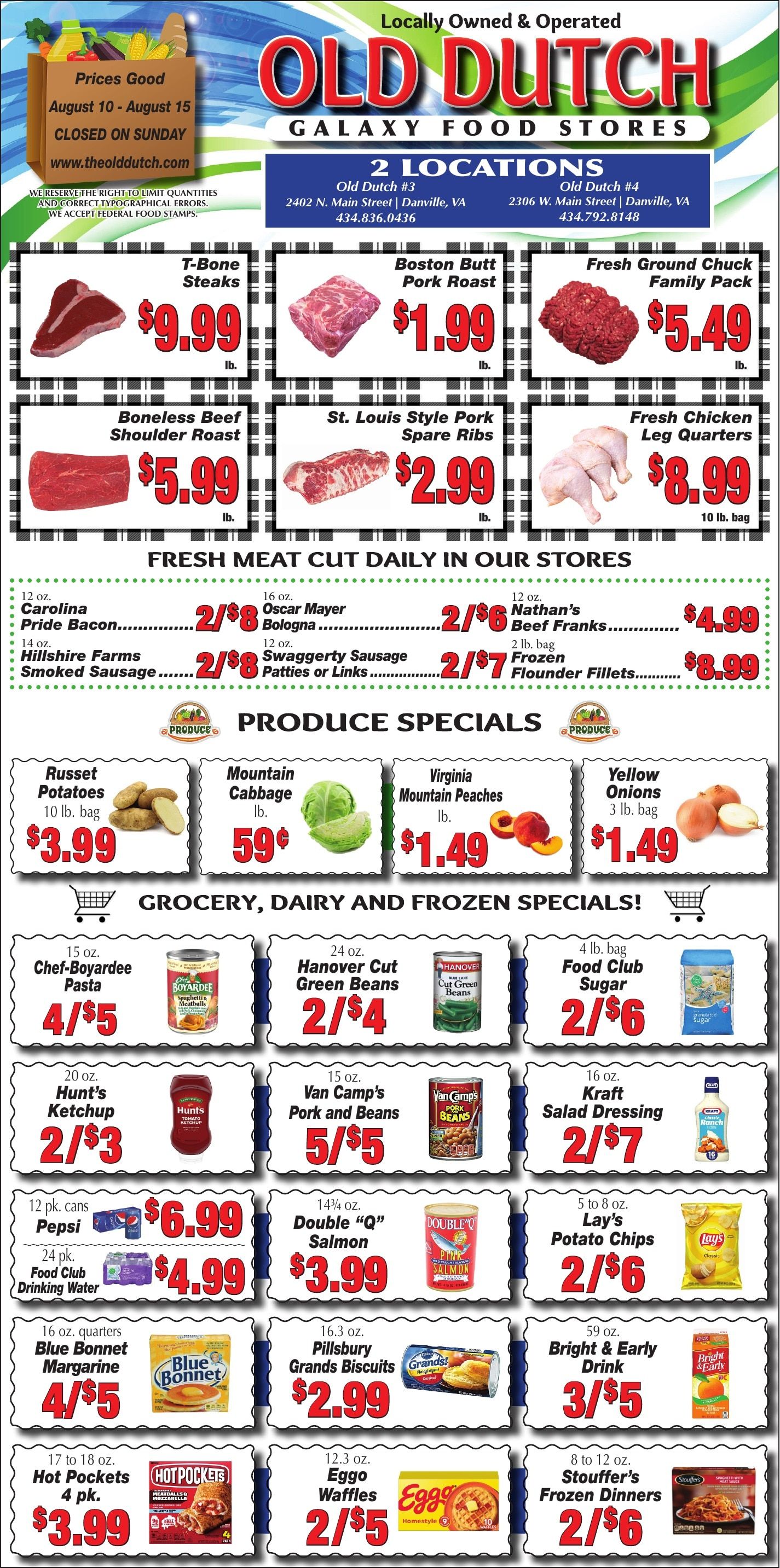 Old Dutch Supermarket Weekly Ad August 10 - 15, 2026