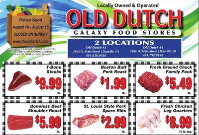 Old Dutch Supermarket Weekly Ad August 10 - 15, 2026