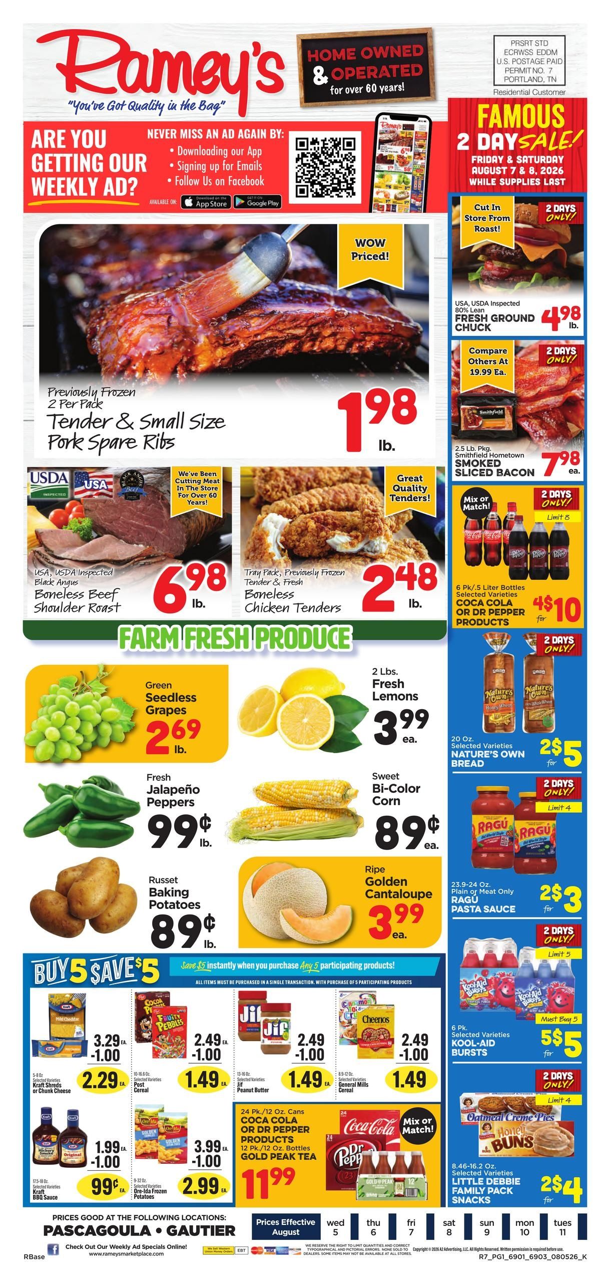 Jerry Lee's Weekly Ad August 5 - 11, 2026